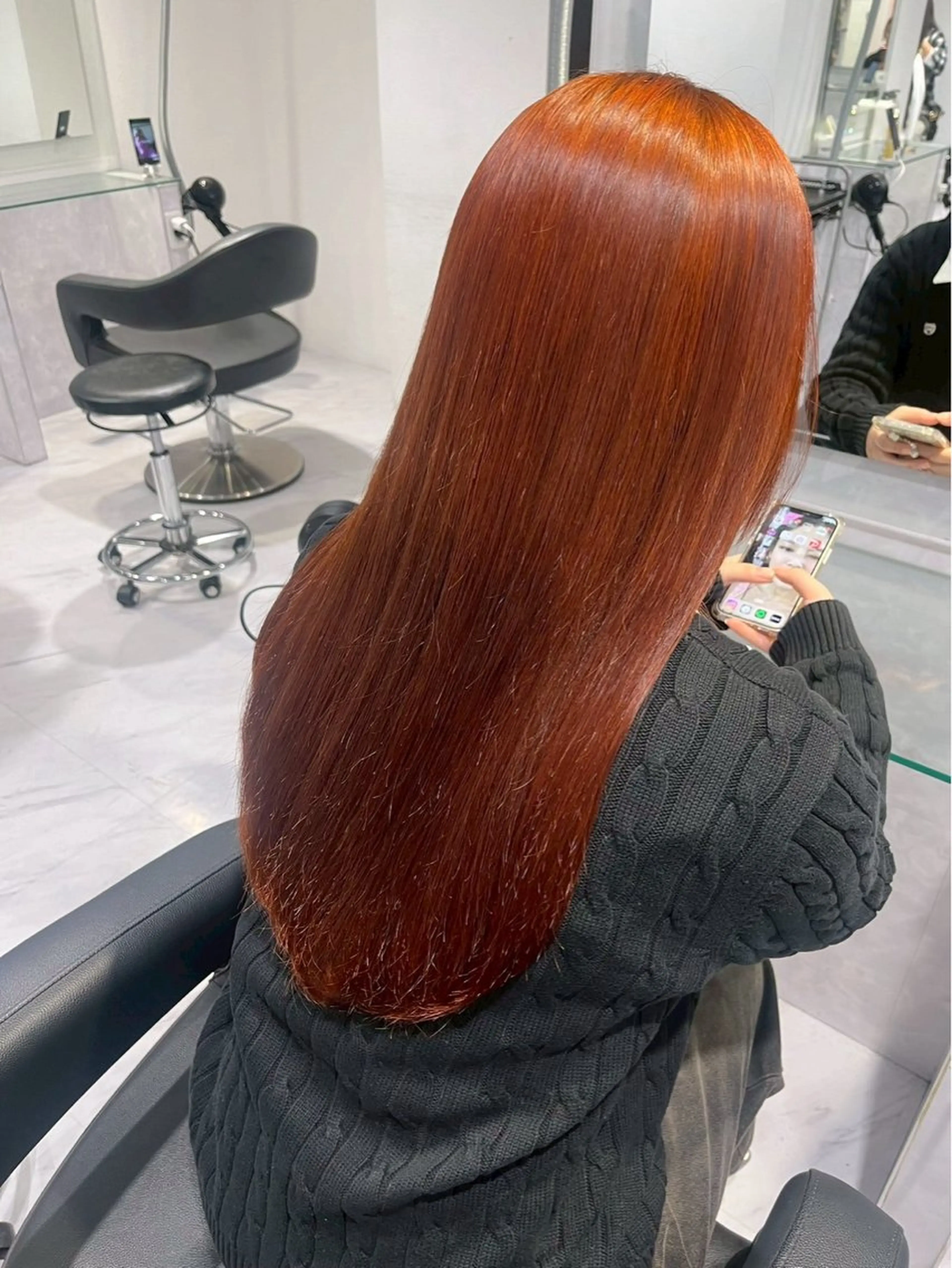 カラー ワンカラーでできる 暖色カラーゆいりのヘアスタイル