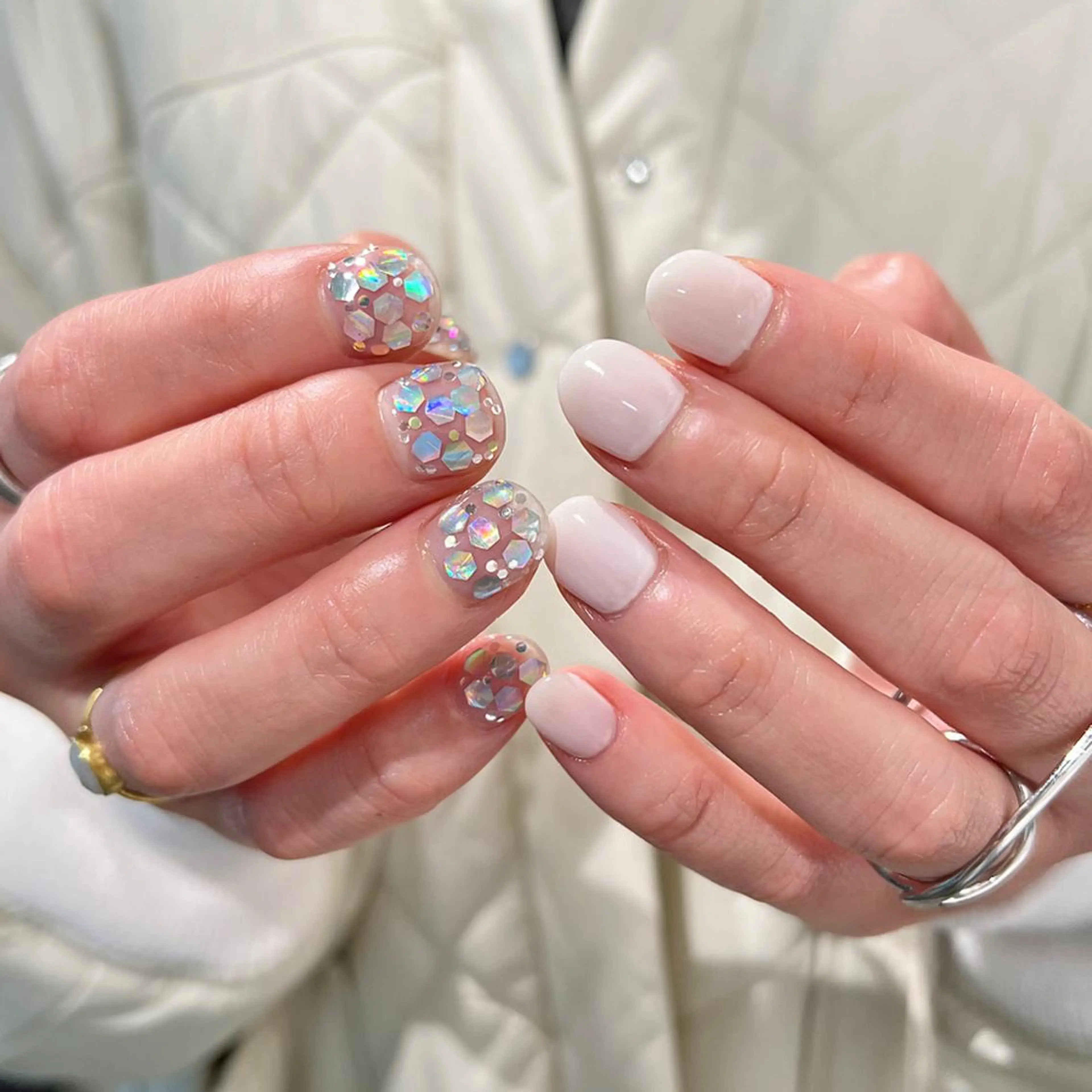 ネイル アートネイル ミラーネイル 持ち込み Nico所属・Nico🌛 Karenのネイルデザイン