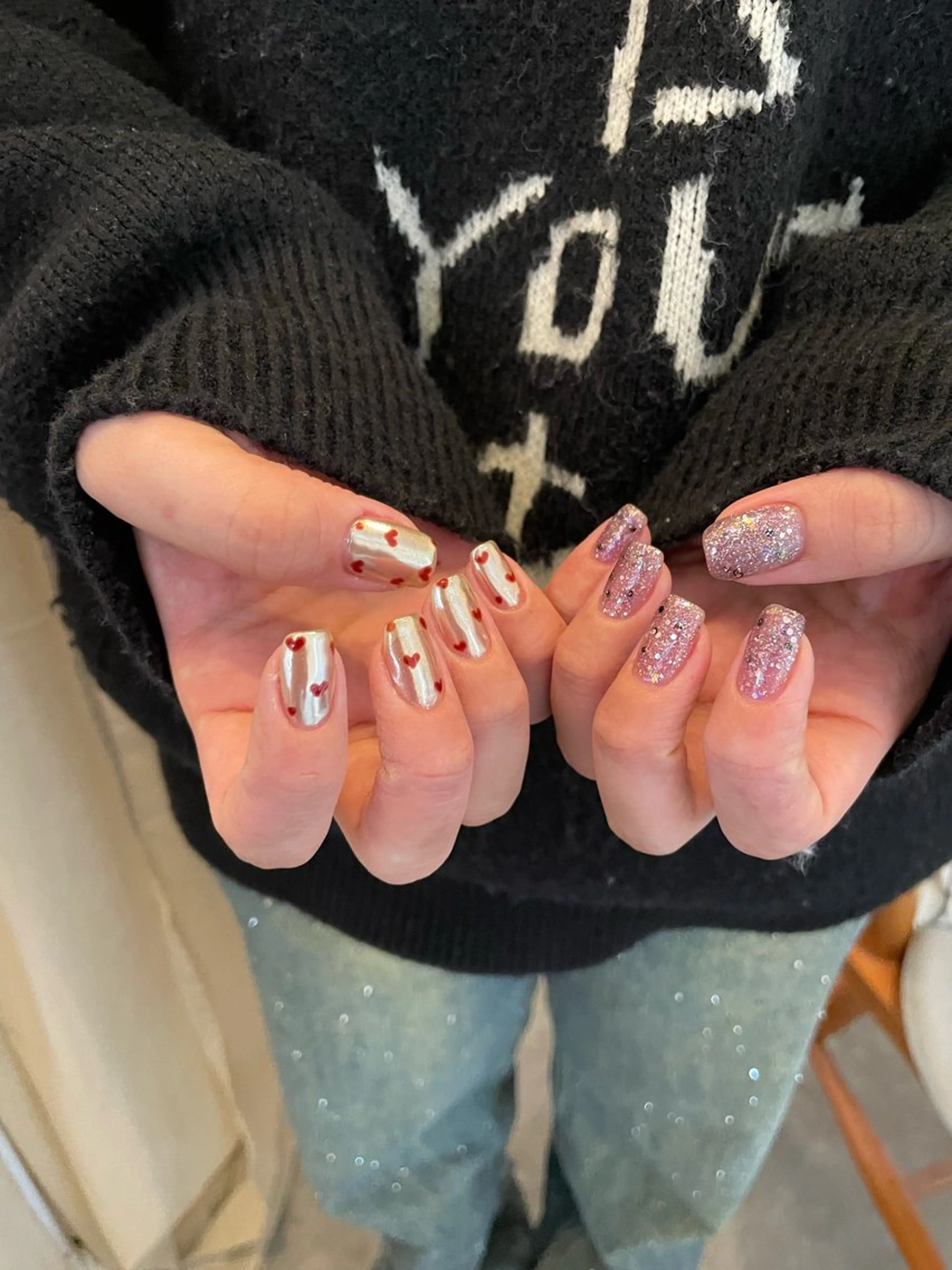 ネイル キラキラネイル ハンドネイル roof nailのネイルデザイン