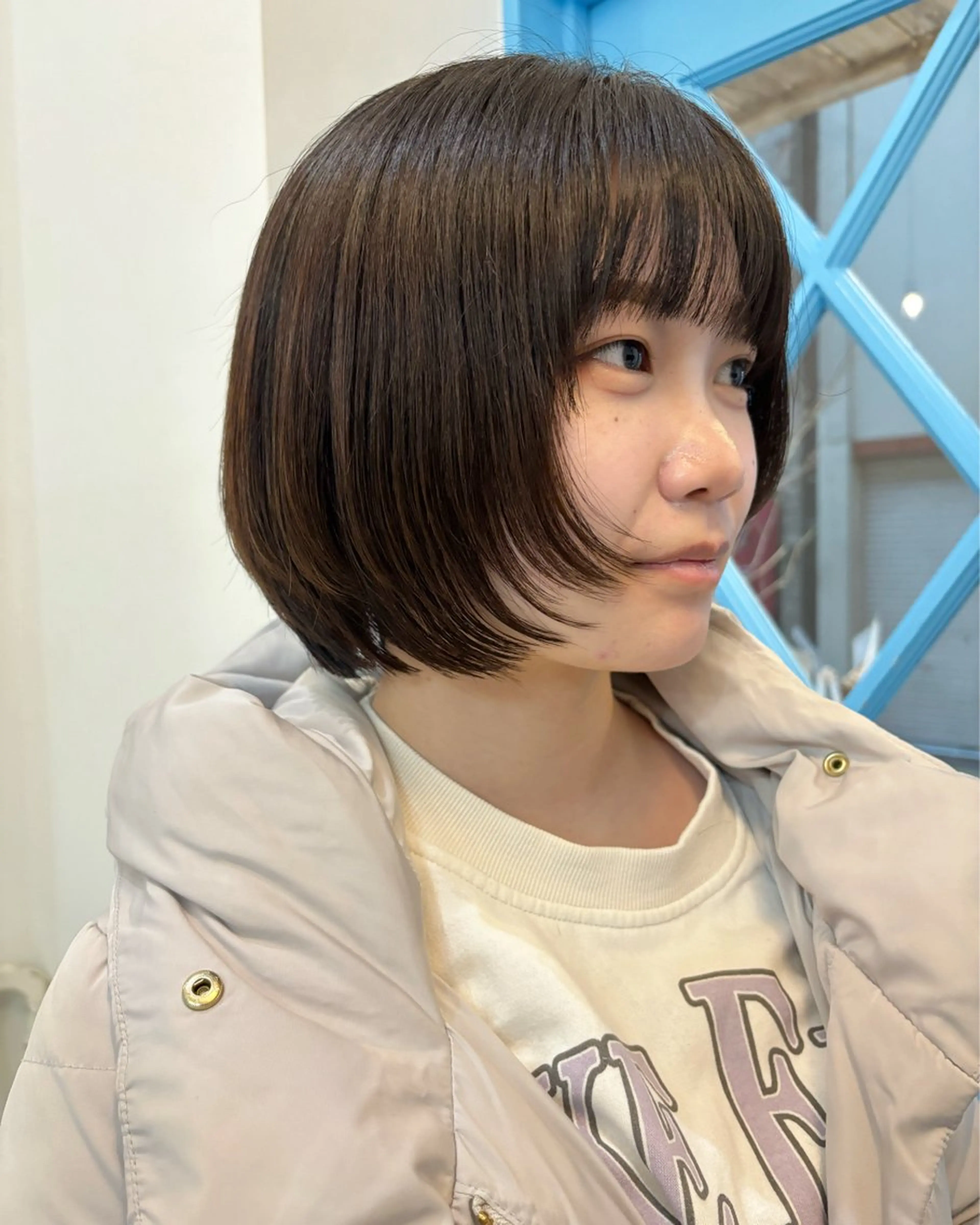 ショート ボブ レイヤーカット カット ヘアカラー ボブ／ミニボブ／ akaneのヘアスタイル