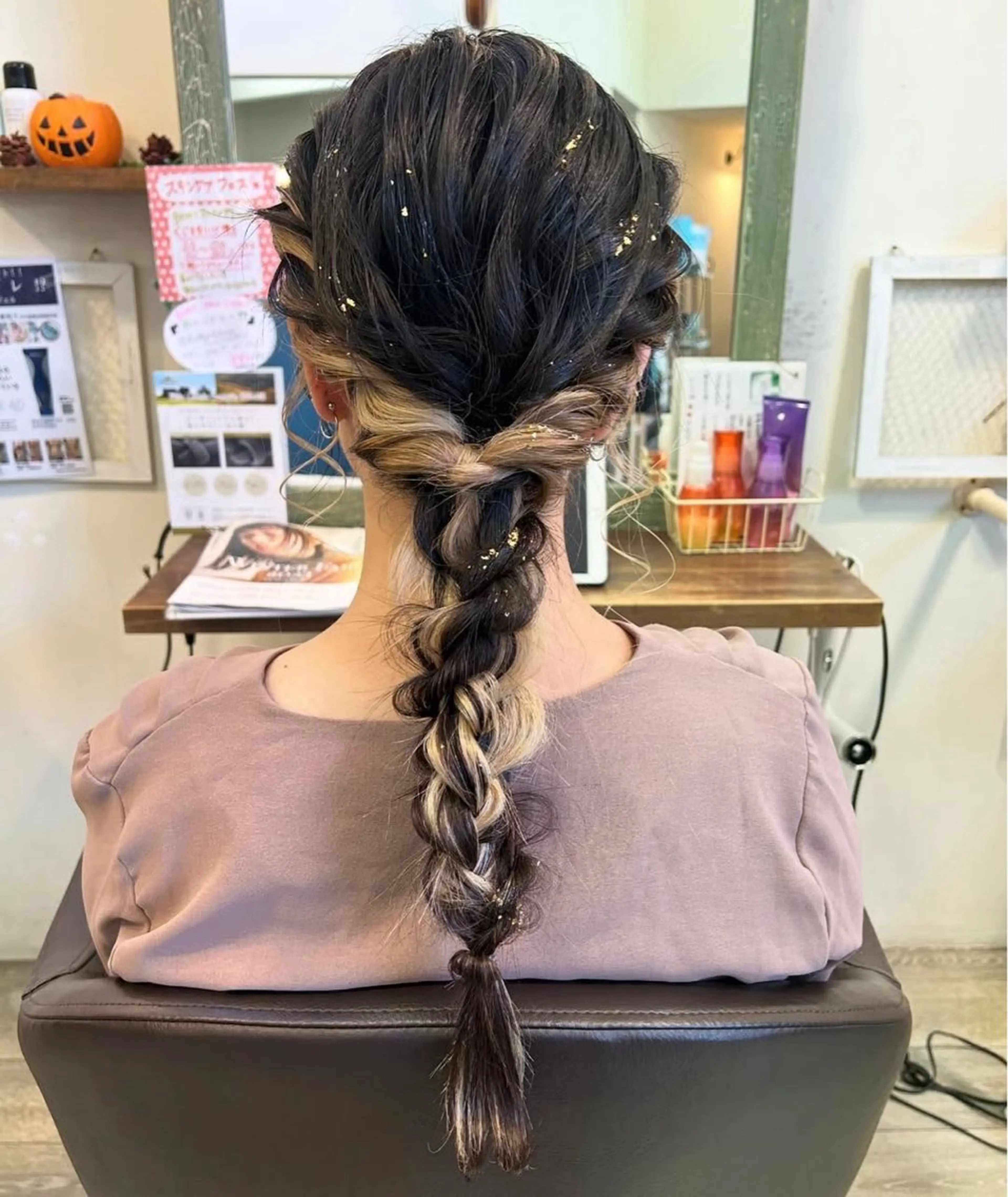 ロング ヘアアレンジ 【ベージュカラー】 【髪質改善】ｎａｅのヘアスタイル