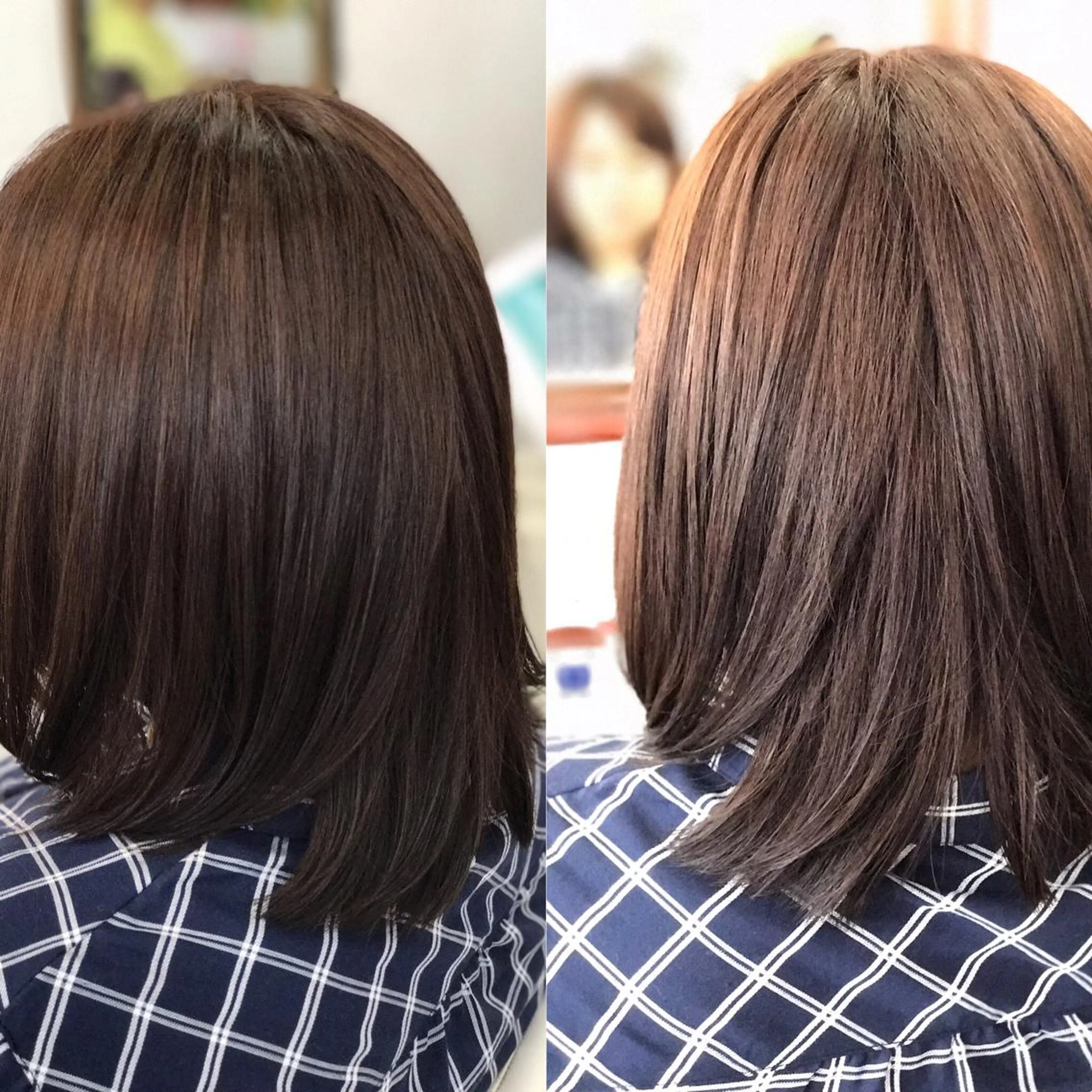 ミディアム カラー イルミナカラー 山内 聡史のヘアスタイル