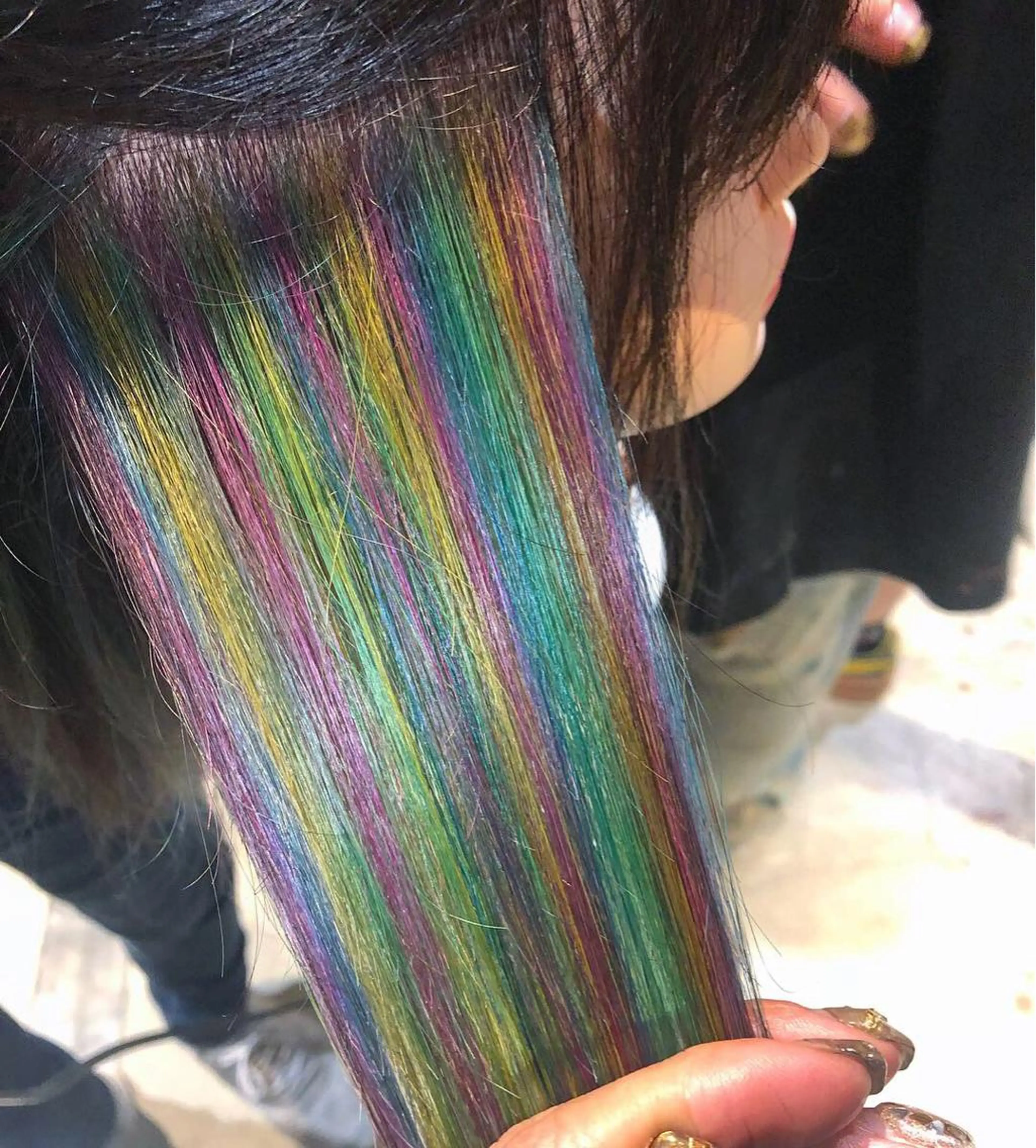 ミディアム カラー パーマ ヘアアレンジ メンズ キッズ ネイル マツエク・マツパ ユニコーンカラー 新宿/髪質改善/ 美髪矯正✨浅江通友のヘアスタイル