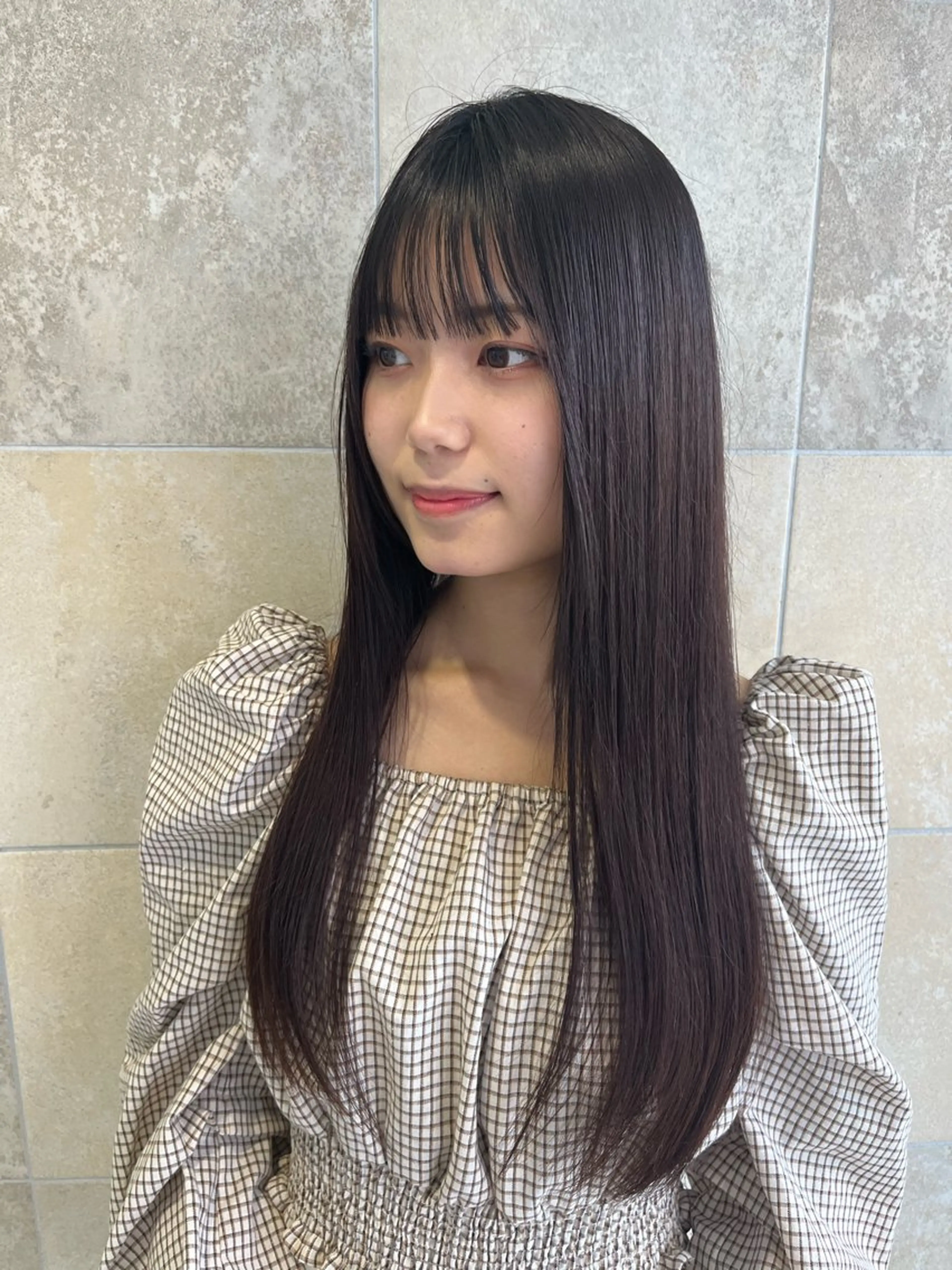 レディースカット+縮毛矯正（ポイント）の写真