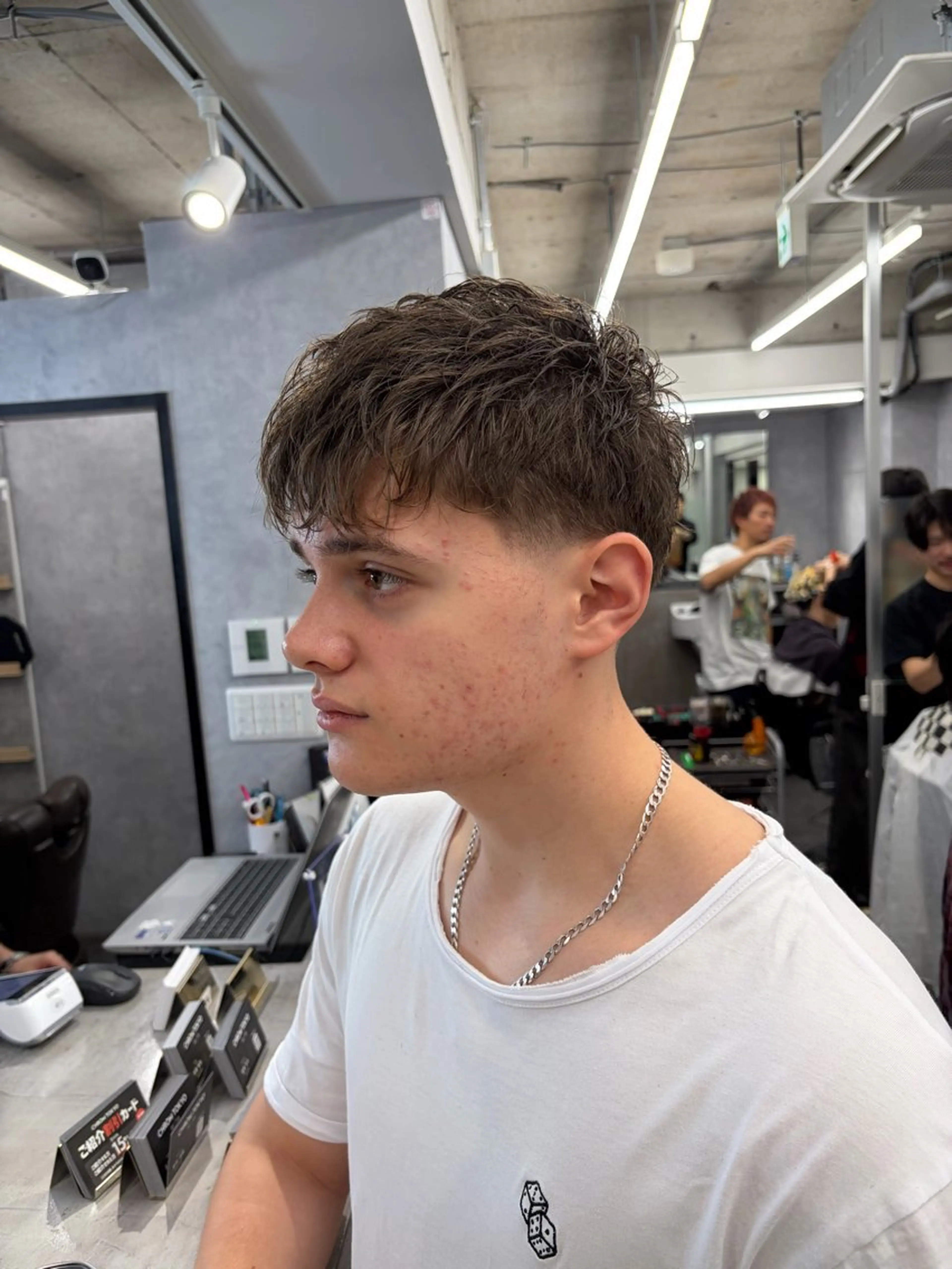 ショート メンズ フェードカット パーマ特化 スタイリスト石田のヘアスタイル