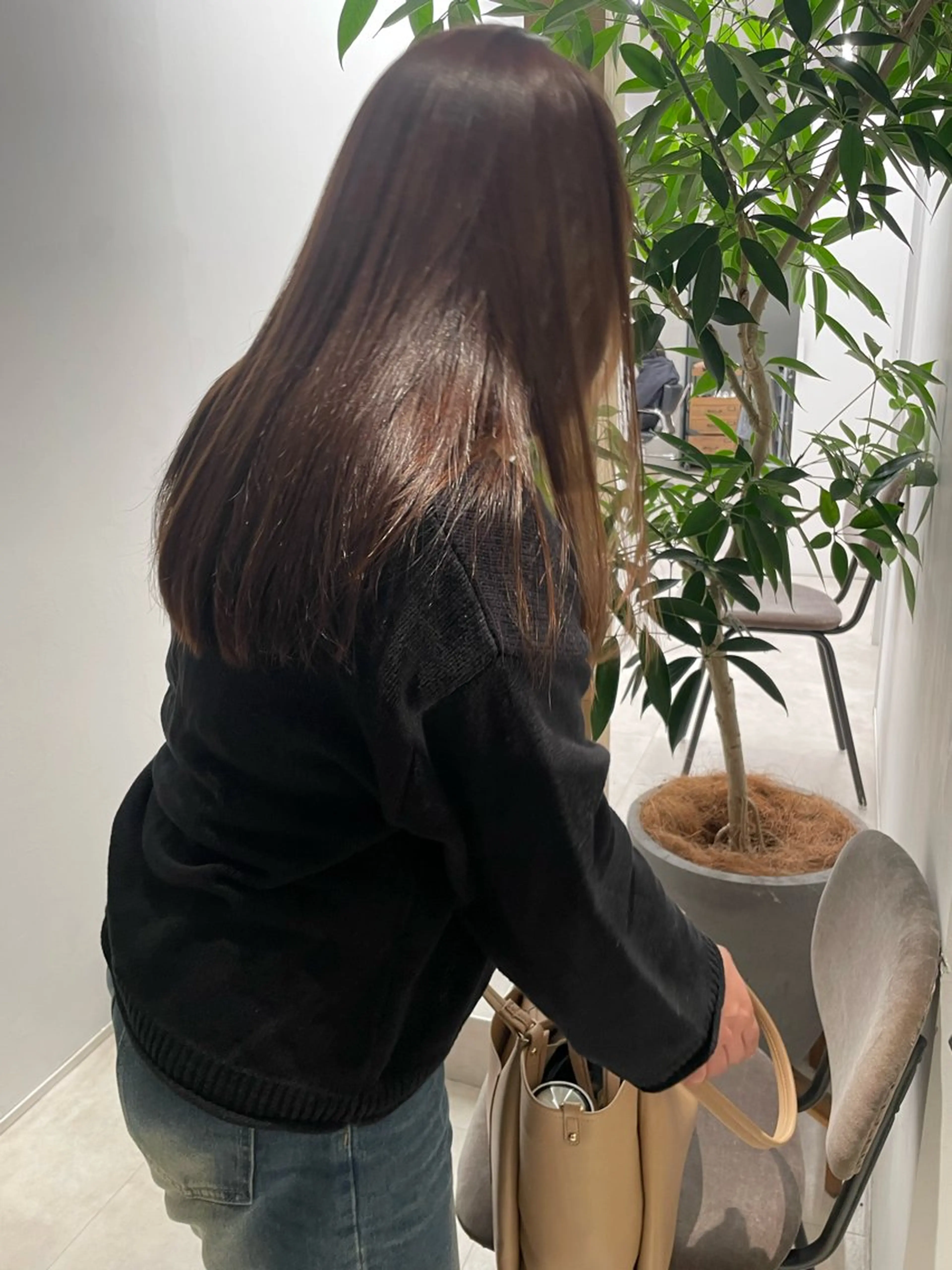 ロング パーマ 縮毛矯正 縮毛矯正 lomalia suwaのヘアスタイル