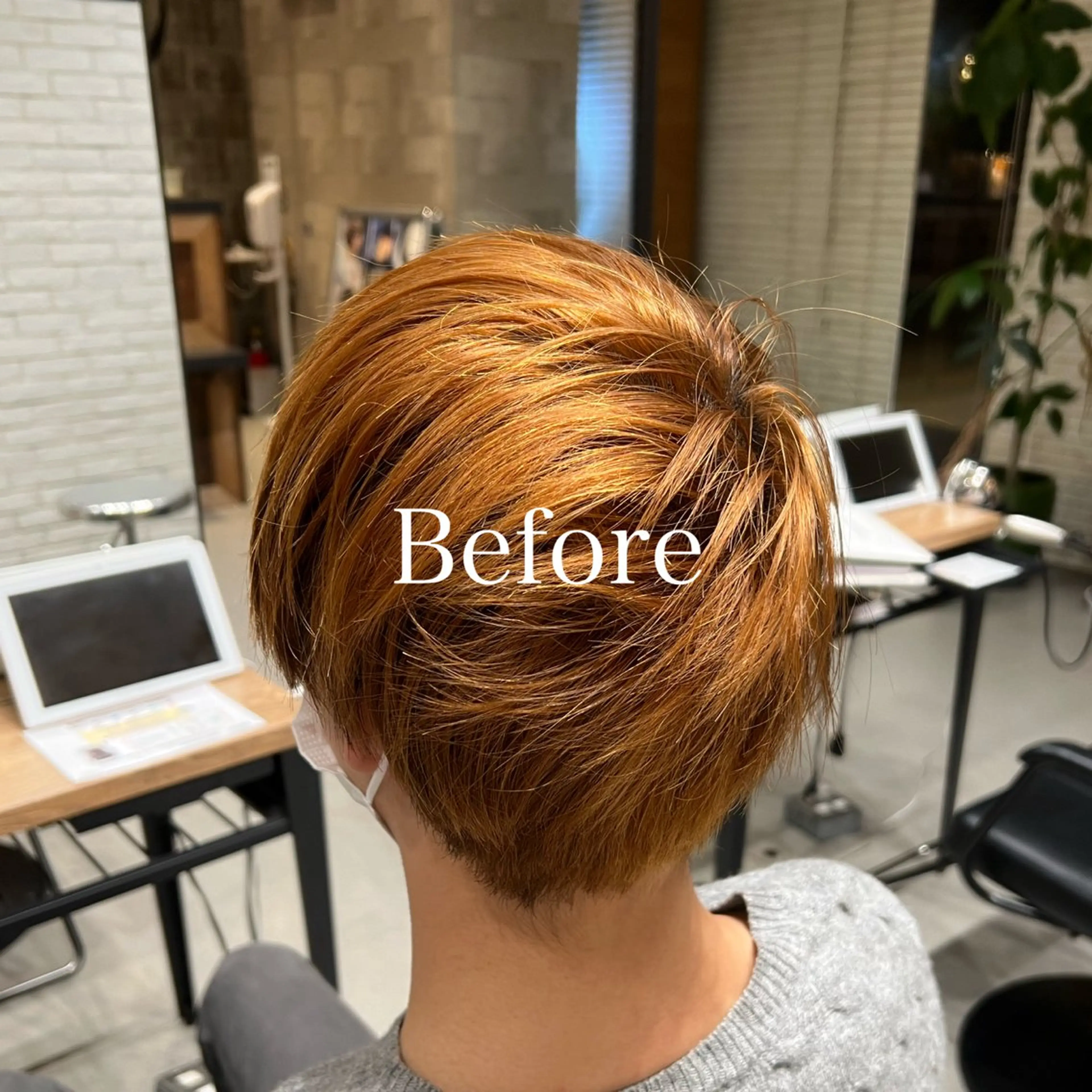ショート カラー メンズ ヘアカラー トリートメント ヘッドスパ ヘアセット レディースヘア💫 加藤たいが🐯のヘアスタイル