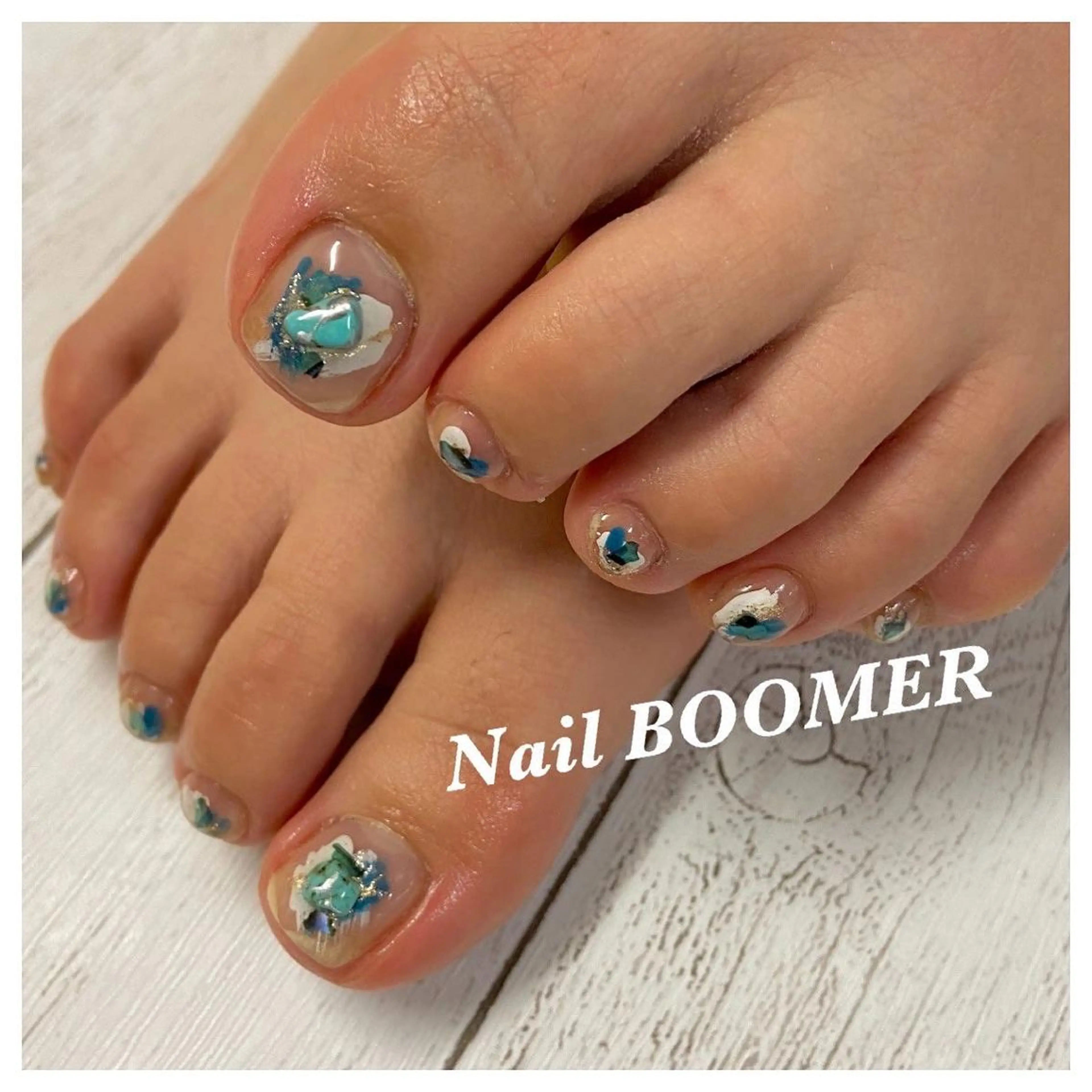 ネイル フットネイル ネイル ブーマーのネイルデザイン