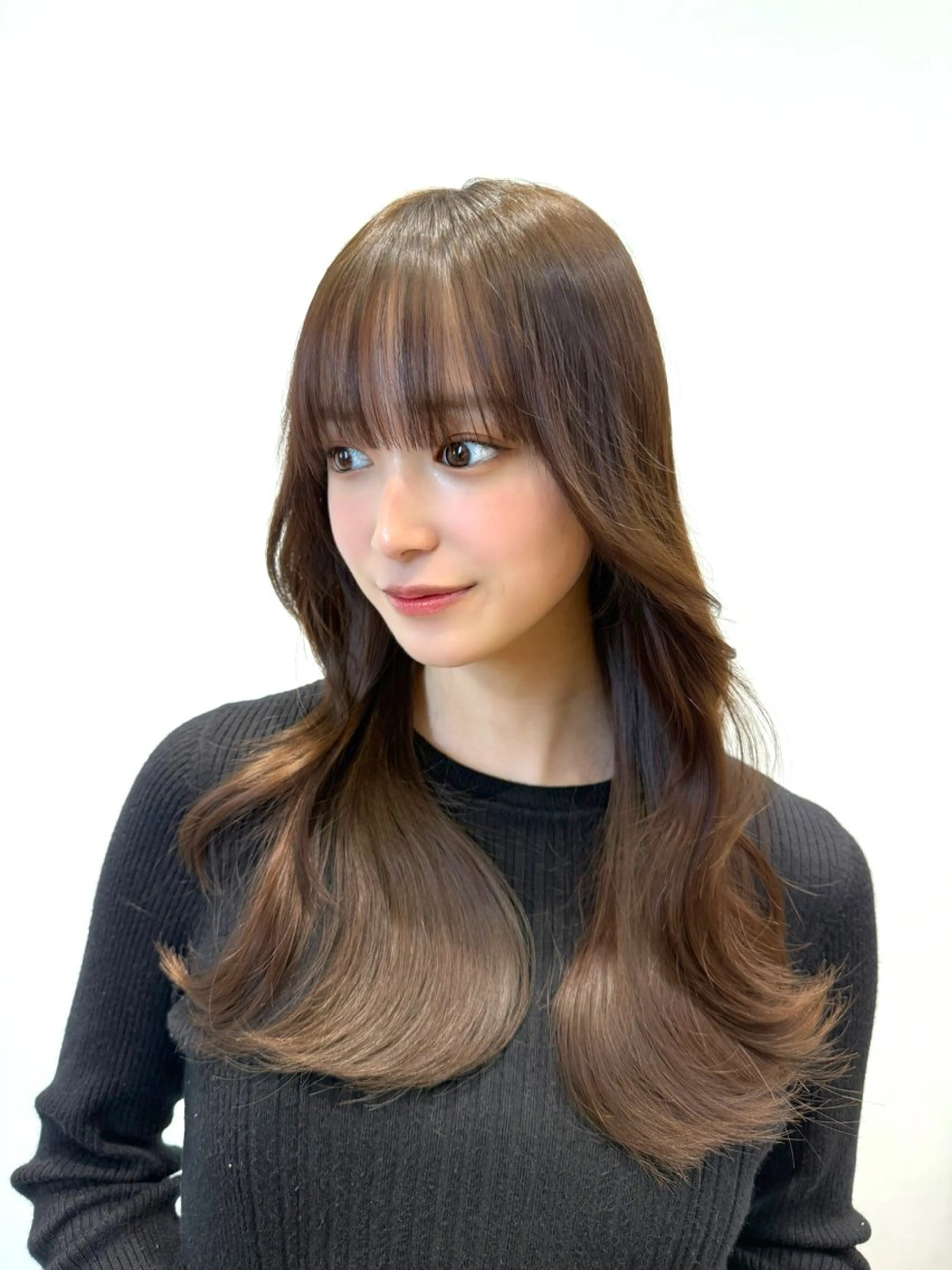 ロング カラー トリートメント カット ヘアカラー トリートメント ヘッドスパ レイヤー/艶カラー 韓国/石戸谷海斗のヘアスタイル