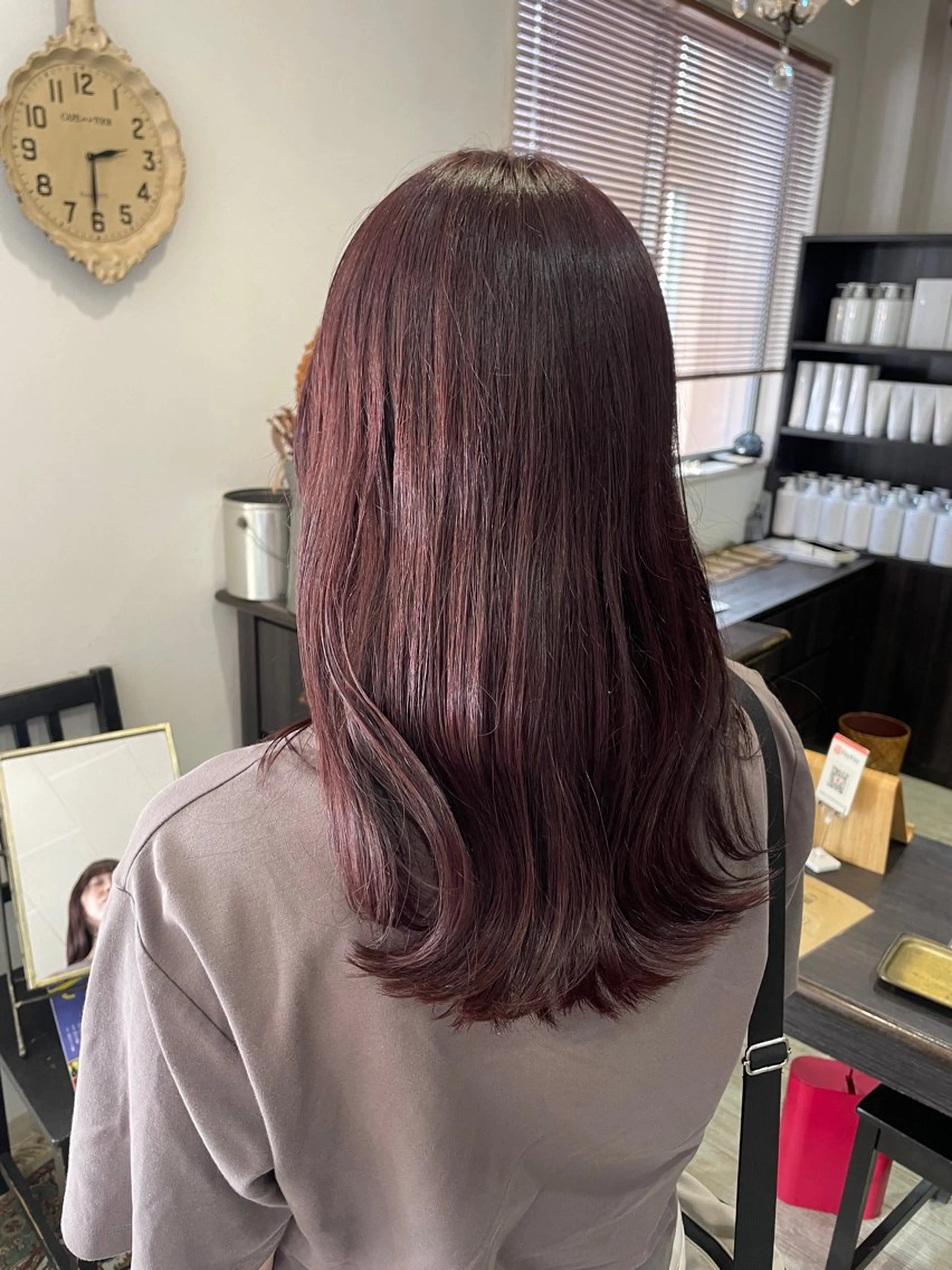 ロング カット ヘアカラー トリートメント 韓国ボブ👩🇰🇷 小野絢未のヘアスタイル