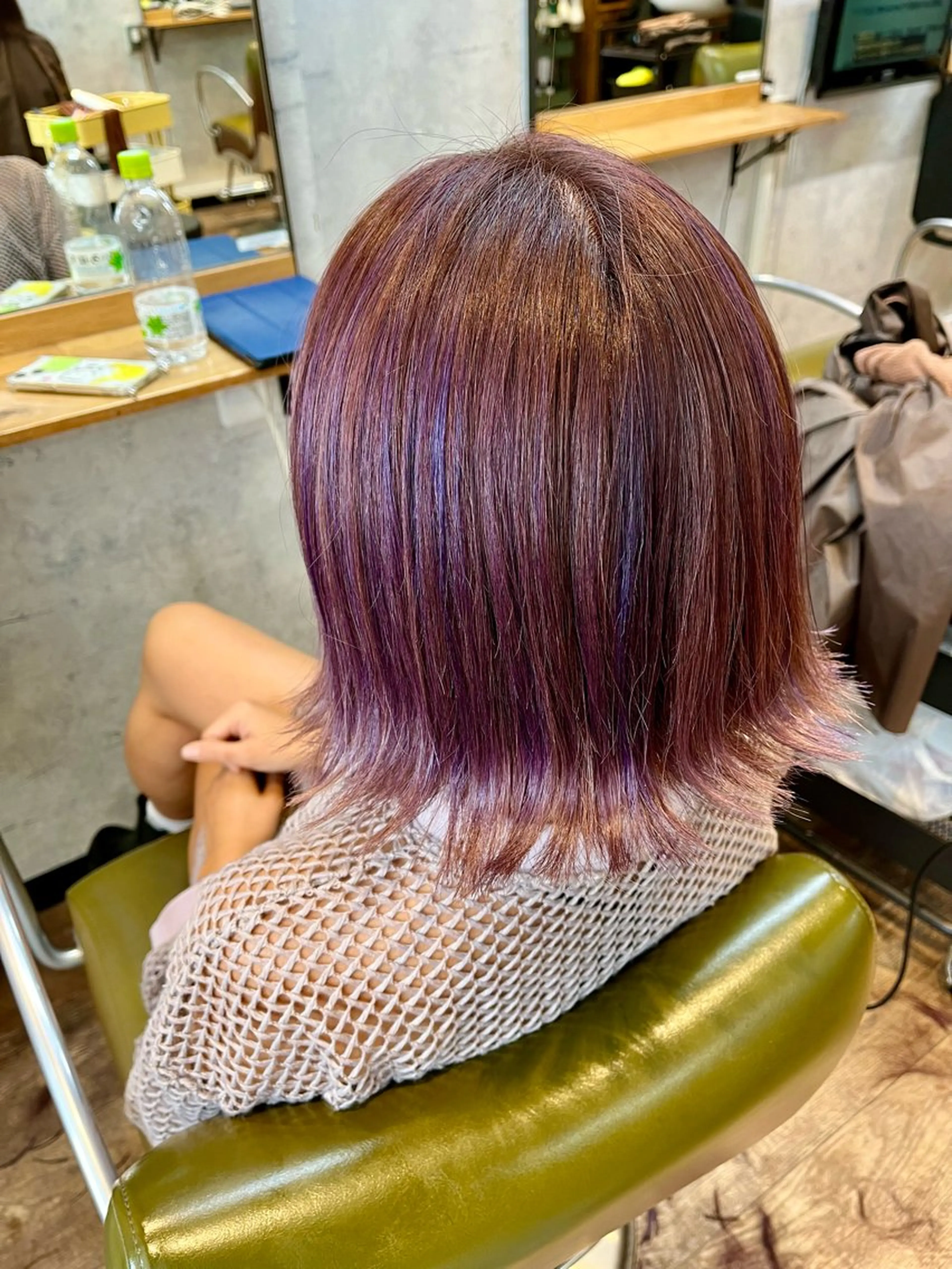 ミディアム ハイライト カット トリートメント 松井 敬太郎のヘアスタイル