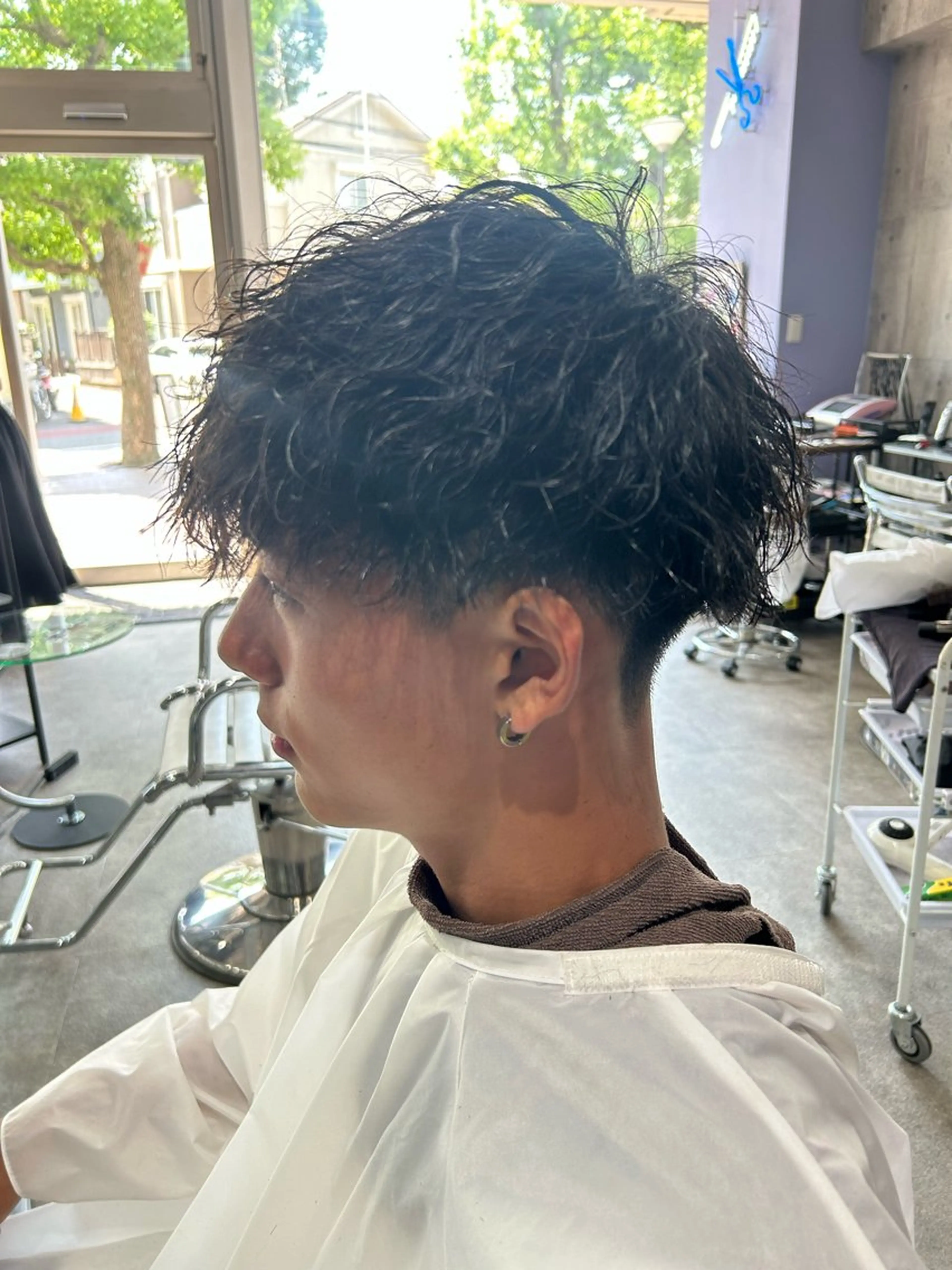 ショート パーマ ウィチ所属・きりゅう つばさのヘアスタイル
