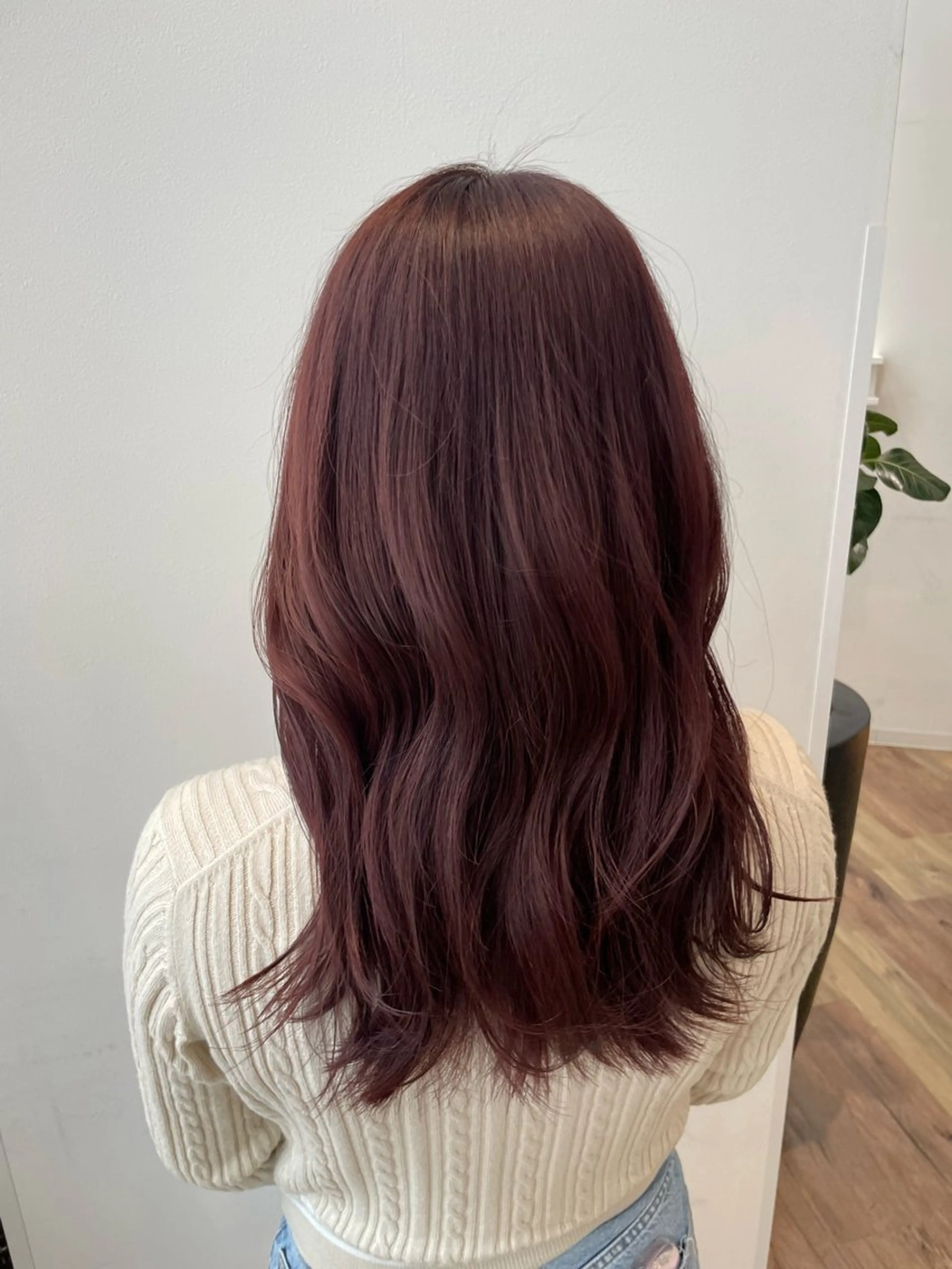 ロング カラー ブラウンカラー ピンクカラー ピンクブラウン カット ヘアカラー トリートメント k-two✨たき艶感 カラー／美髪矯正のヘアスタイル