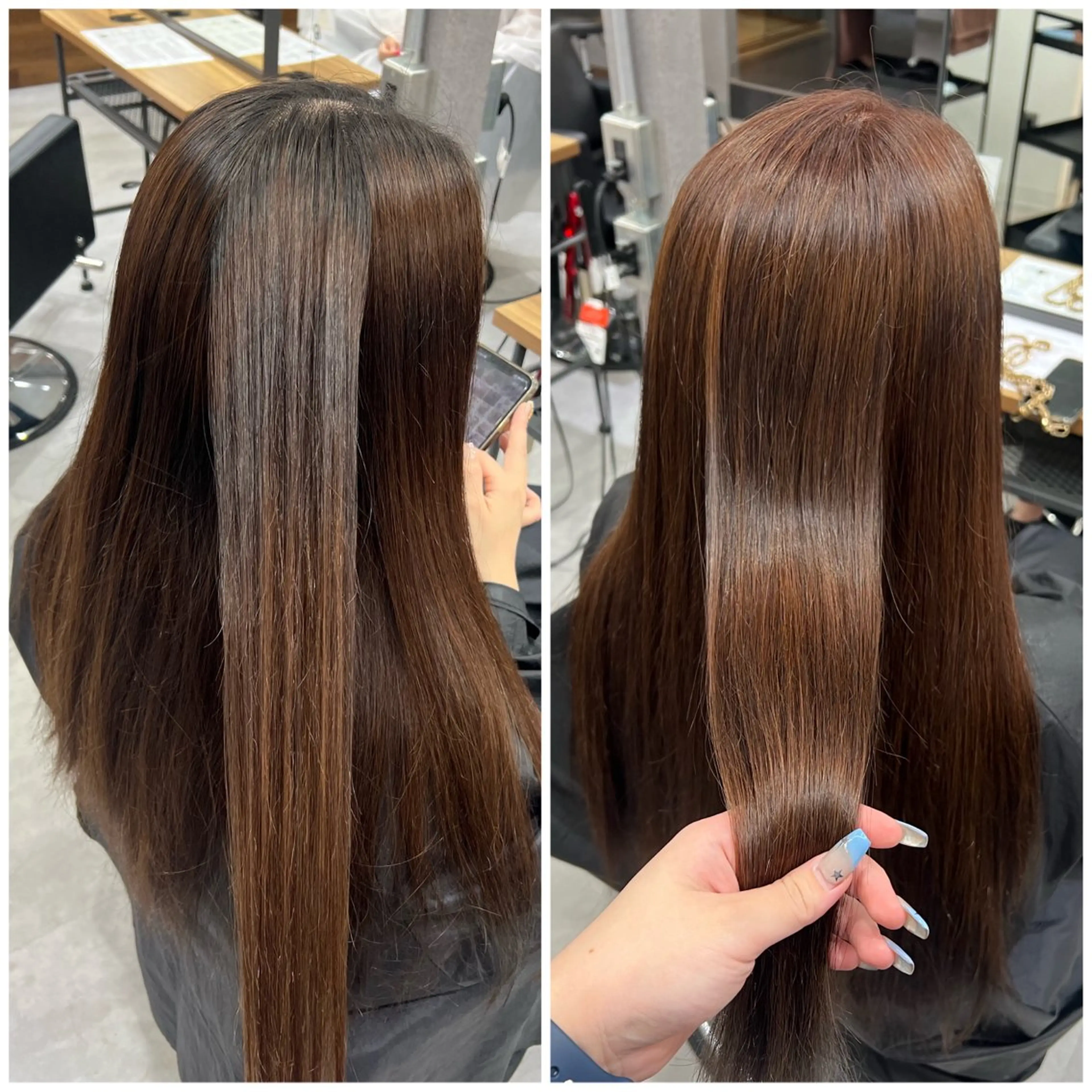 ロング カラー ベージュカラー ブリーチ 透明感カラー カットモデル募集 八王子/kyocoのヘアスタイル