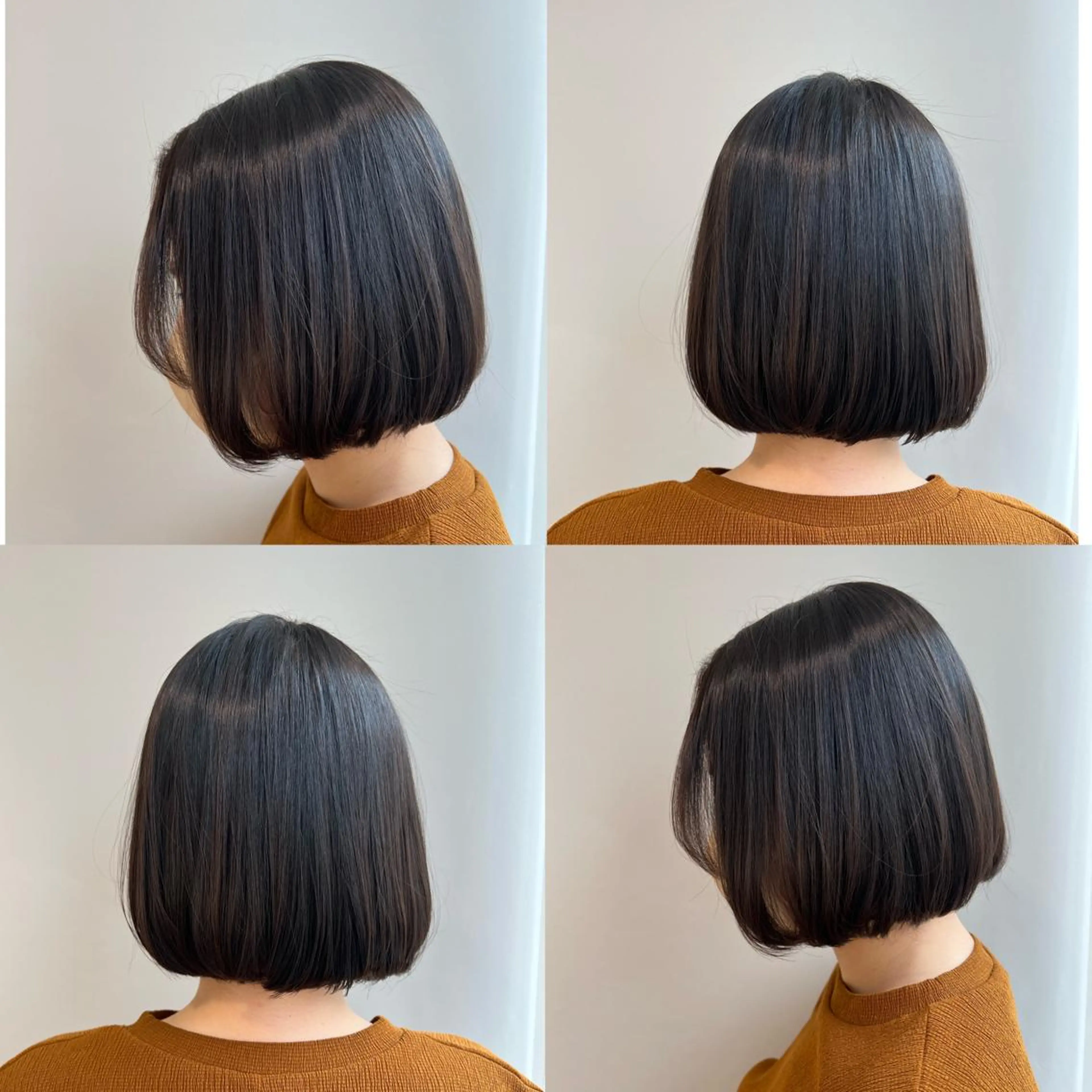 ミディアム カラー パーマ ヘアアレンジ ボブ カット ヘアカラー トリートメント 加藤 綾華のヘアスタイル