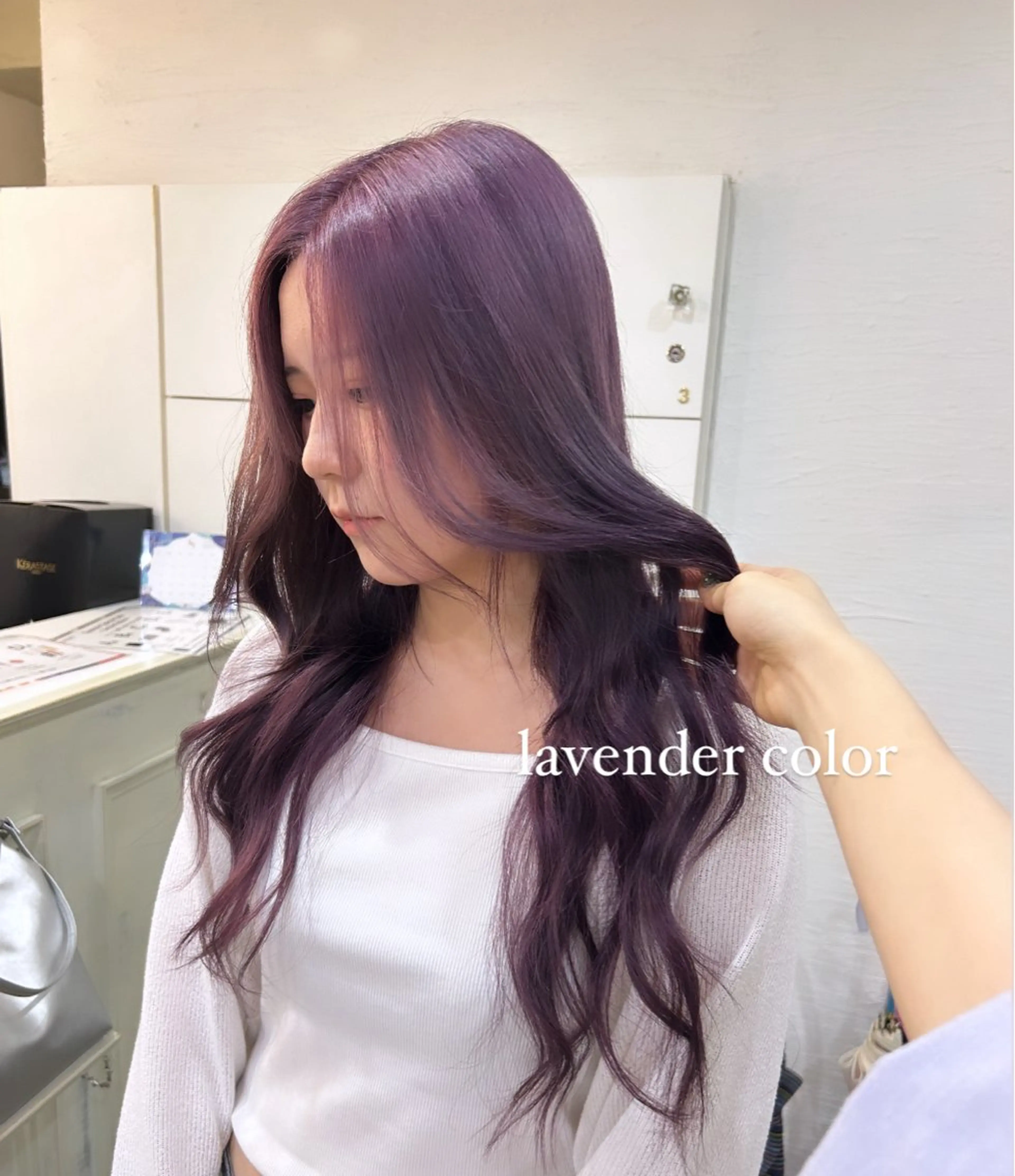 ロング カラー inq sakae所属・りん🌷︎名古屋 透明感カラー/カットのヘアスタイル