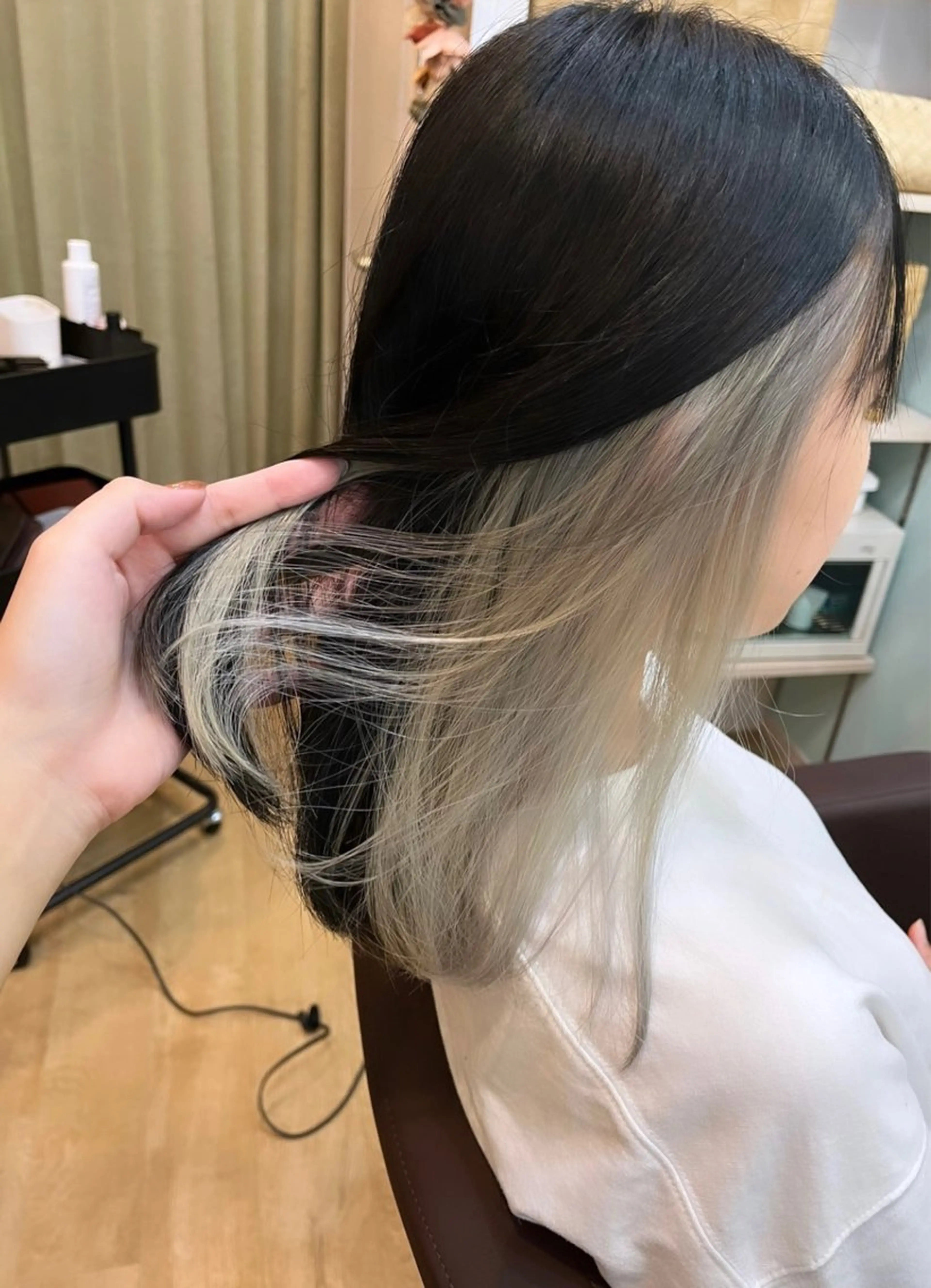 ミディアム カラー ヘアアレンジ ヘアカラー like みやびのヘアスタイル