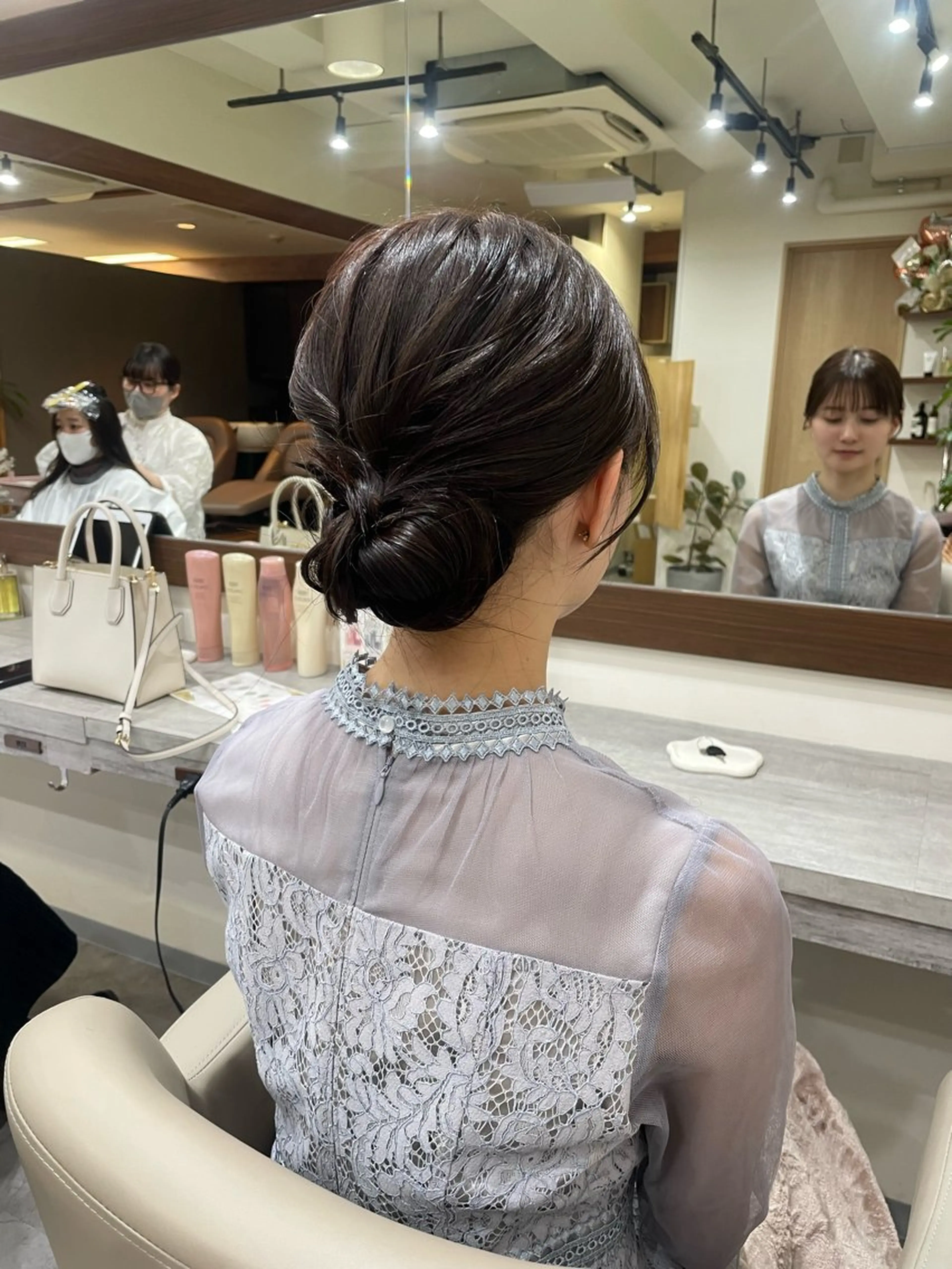 セミロング ヘアセット 韓国風パーマ/ヘア セット/店長みづきのヘアスタイル