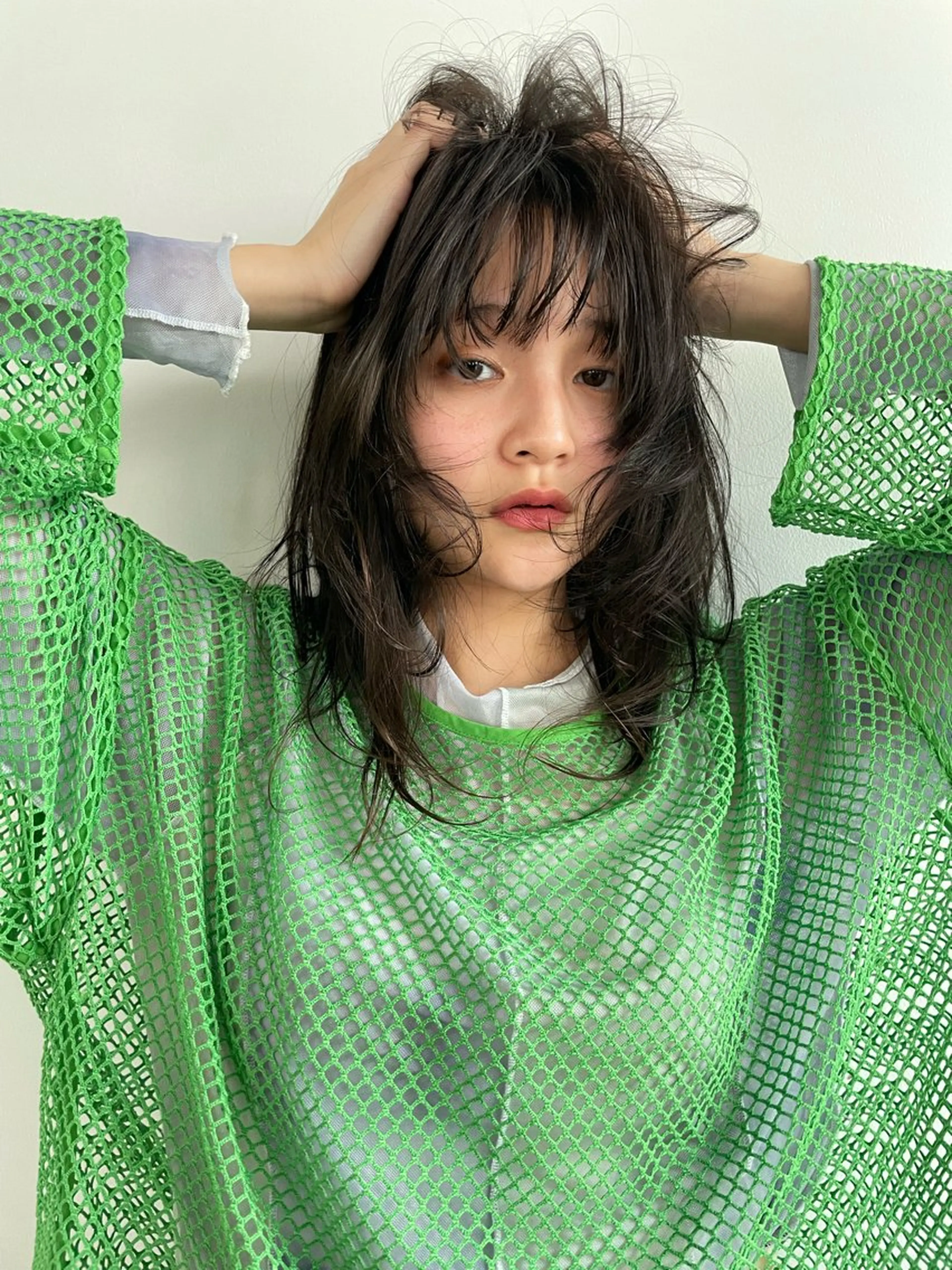 セミロング パーマ セミロングパーマ スパイラルパーマ パーマ 無料カットモデル /河内温太のヘアスタイル