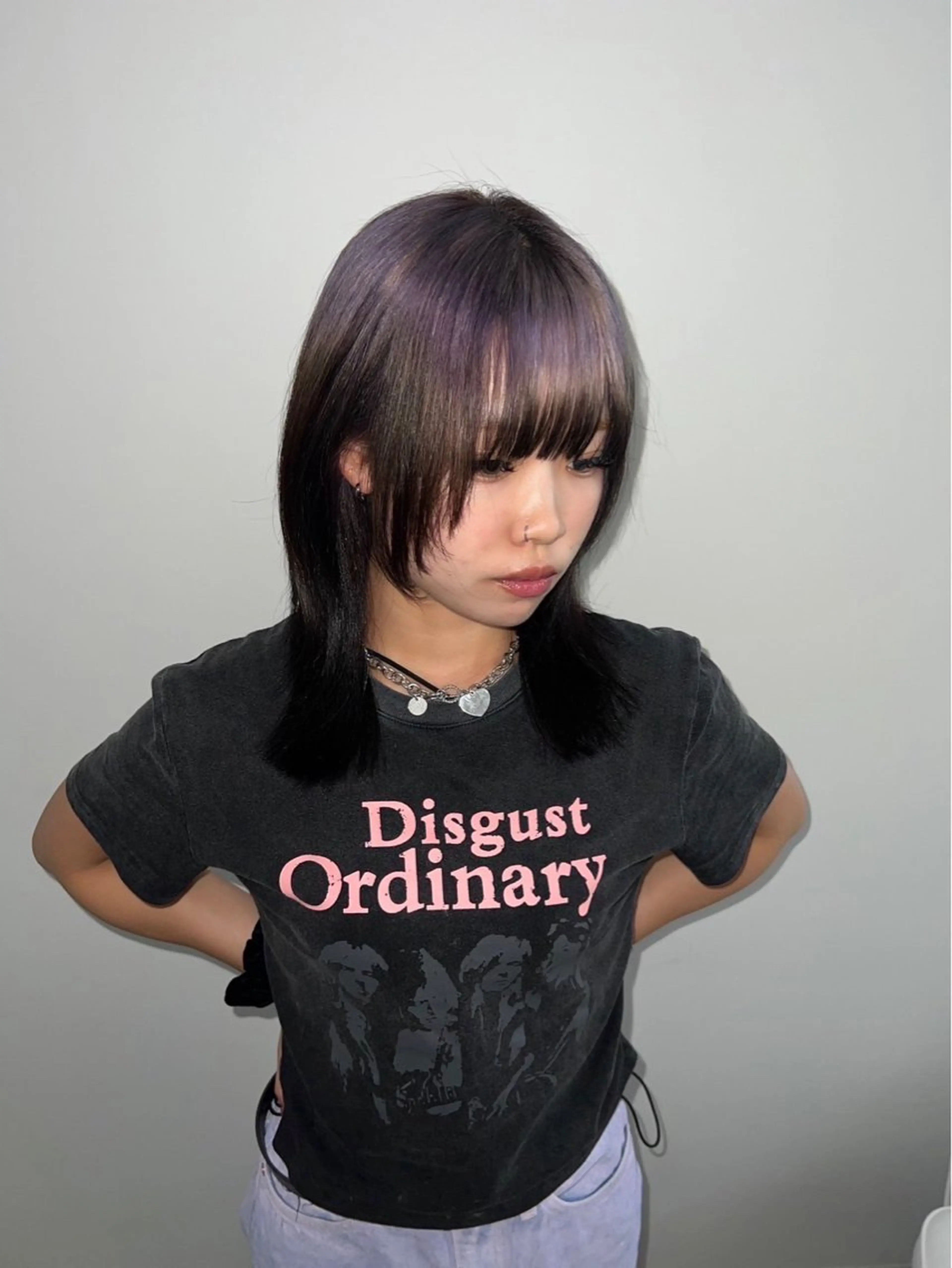 セミロング カラー ヘアカラー ボブ/個性派🪽🍀 堀内志茉のヘアスタイル