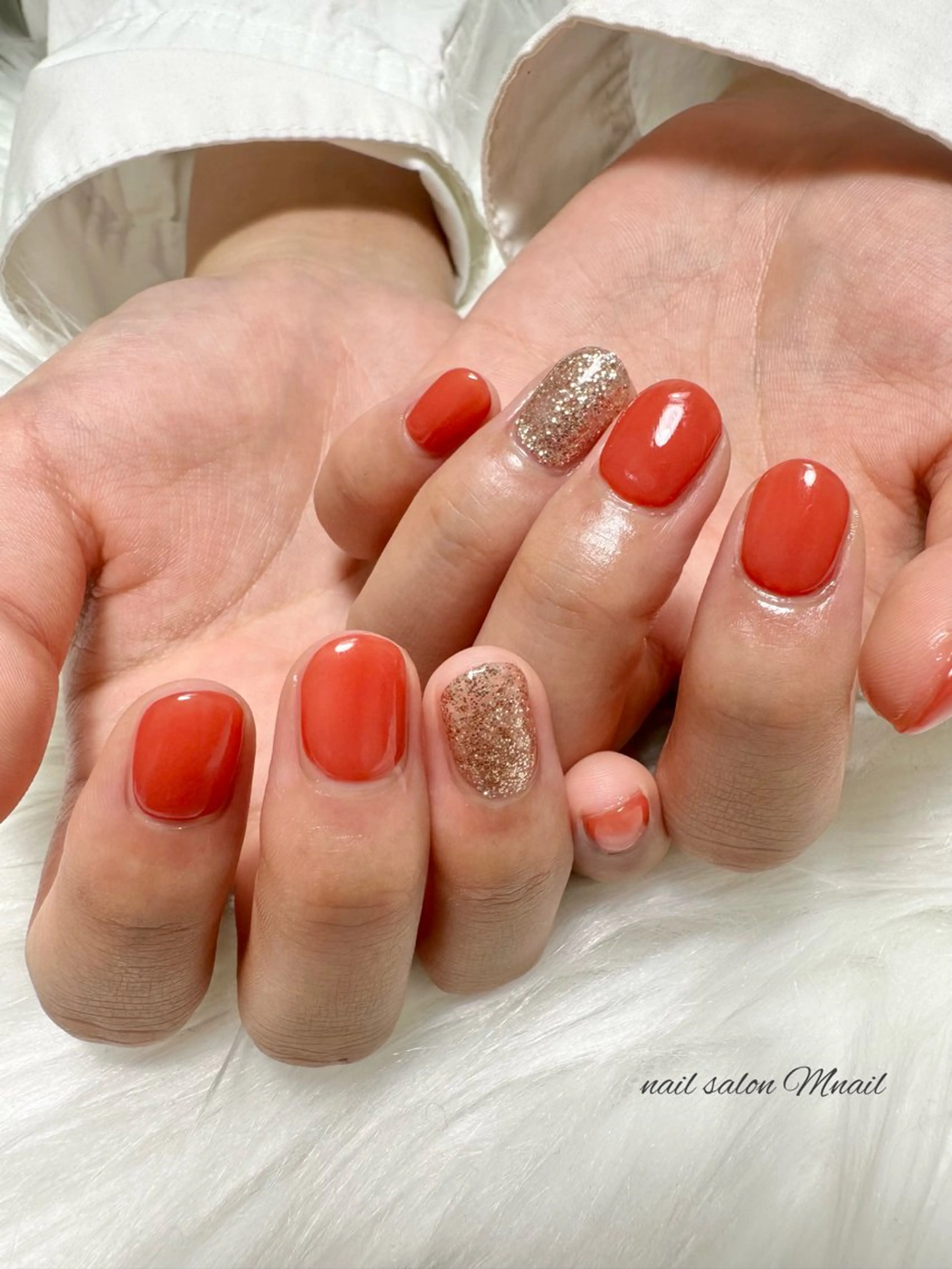 ネイル ワンカラーネイル ハンドネイル ハンドケア Mnail ちひろのネイルデザイン