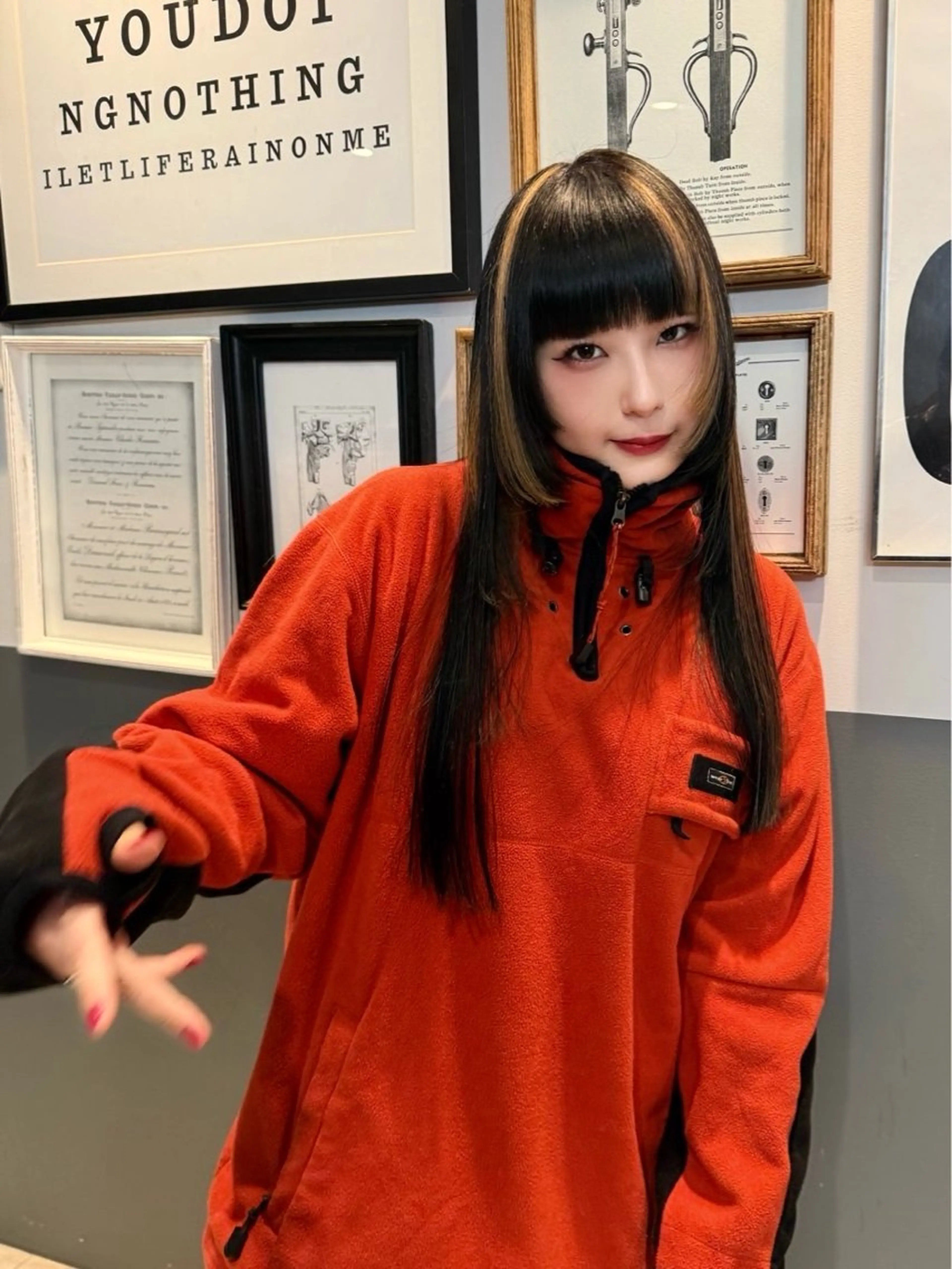 ロング カラー ヘアカラー トリートメント 優 作のヘアスタイル