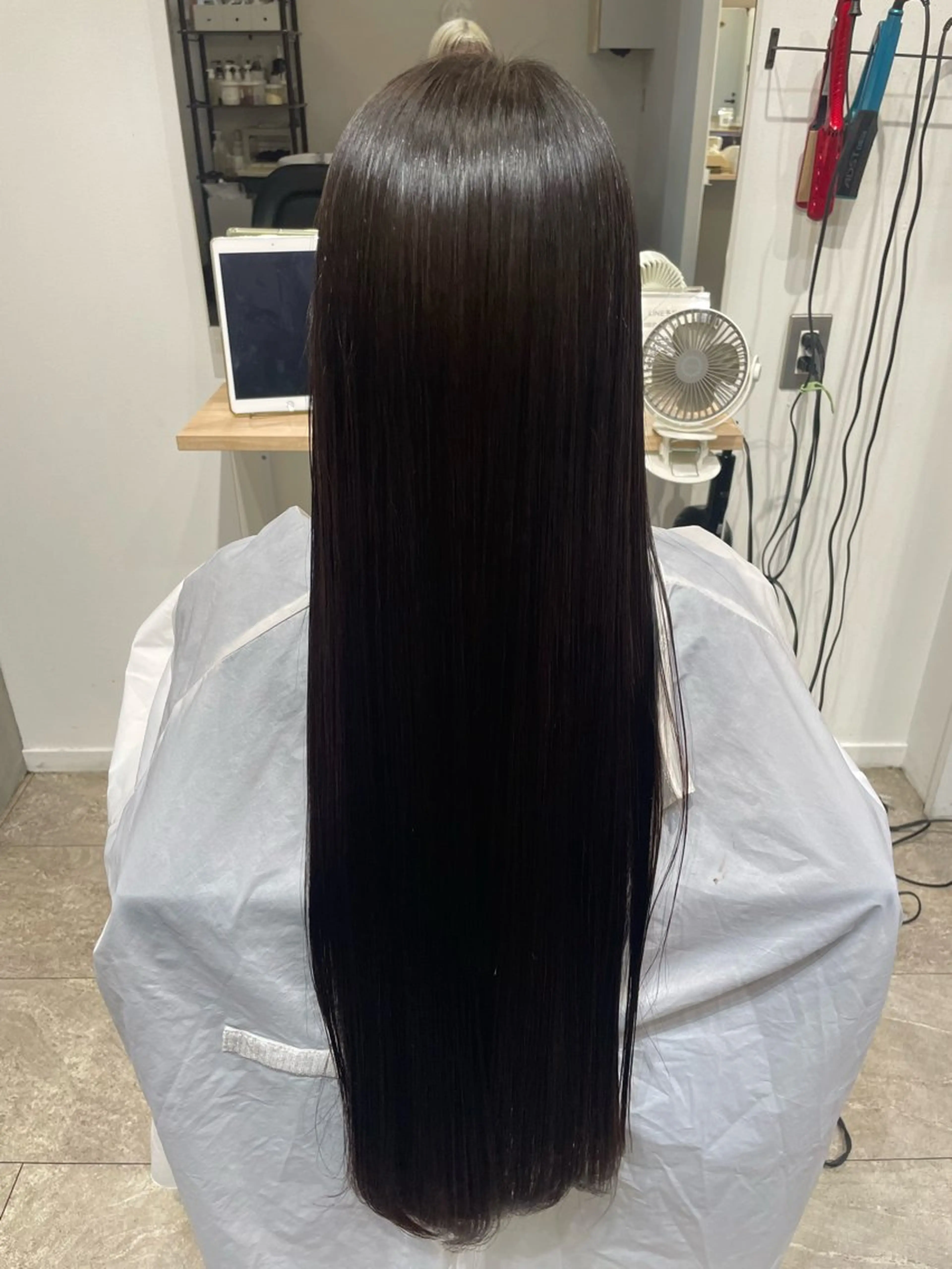 ロング カット 縮毛矯正 トリートメント 南雲 由麻のヘアスタイル