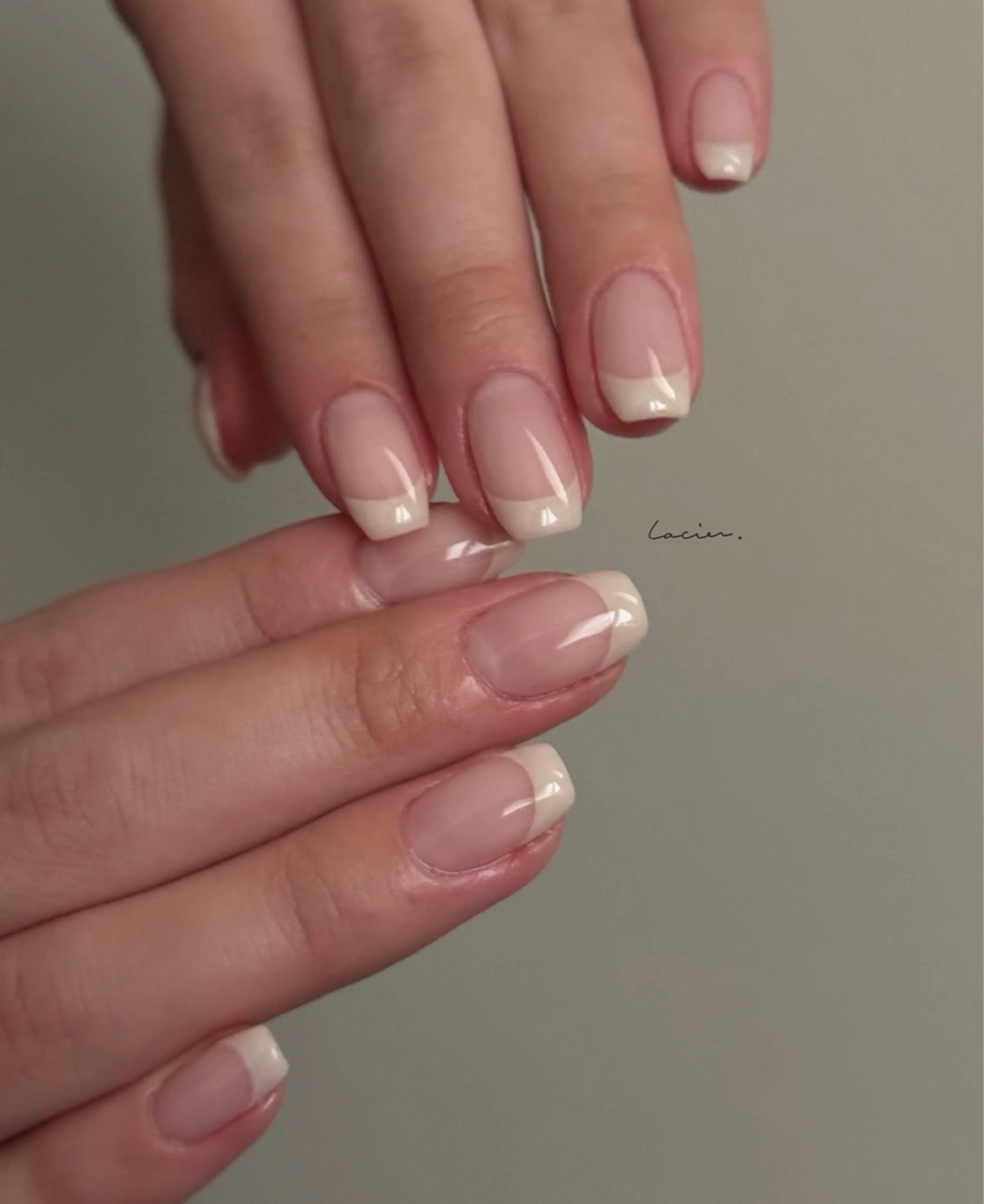 ネイル フレンチネイル ハンドネイル lacier nailのネイルデザイン