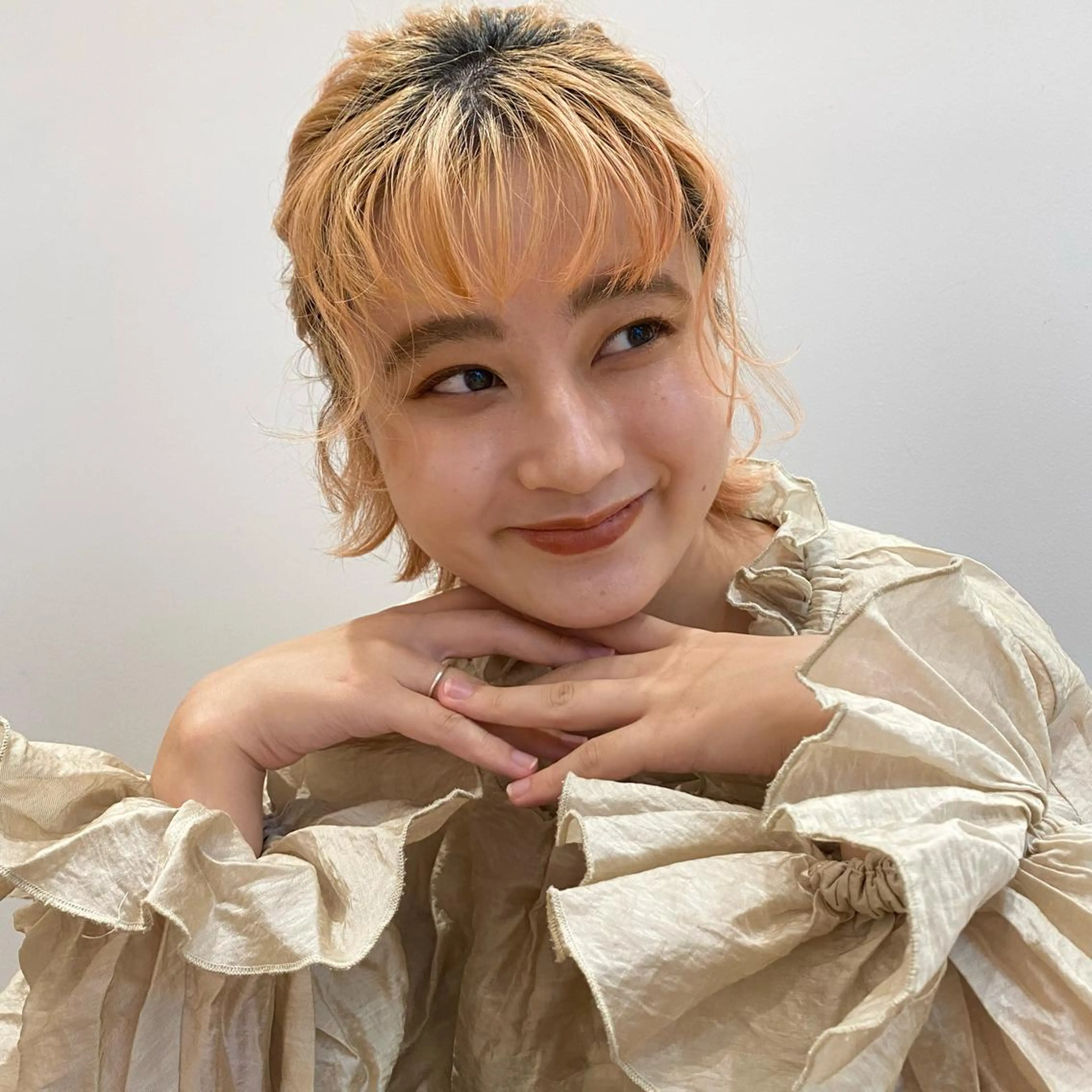 ヘアアレンジ ボブ 増井 彩乃のヘアスタイル
