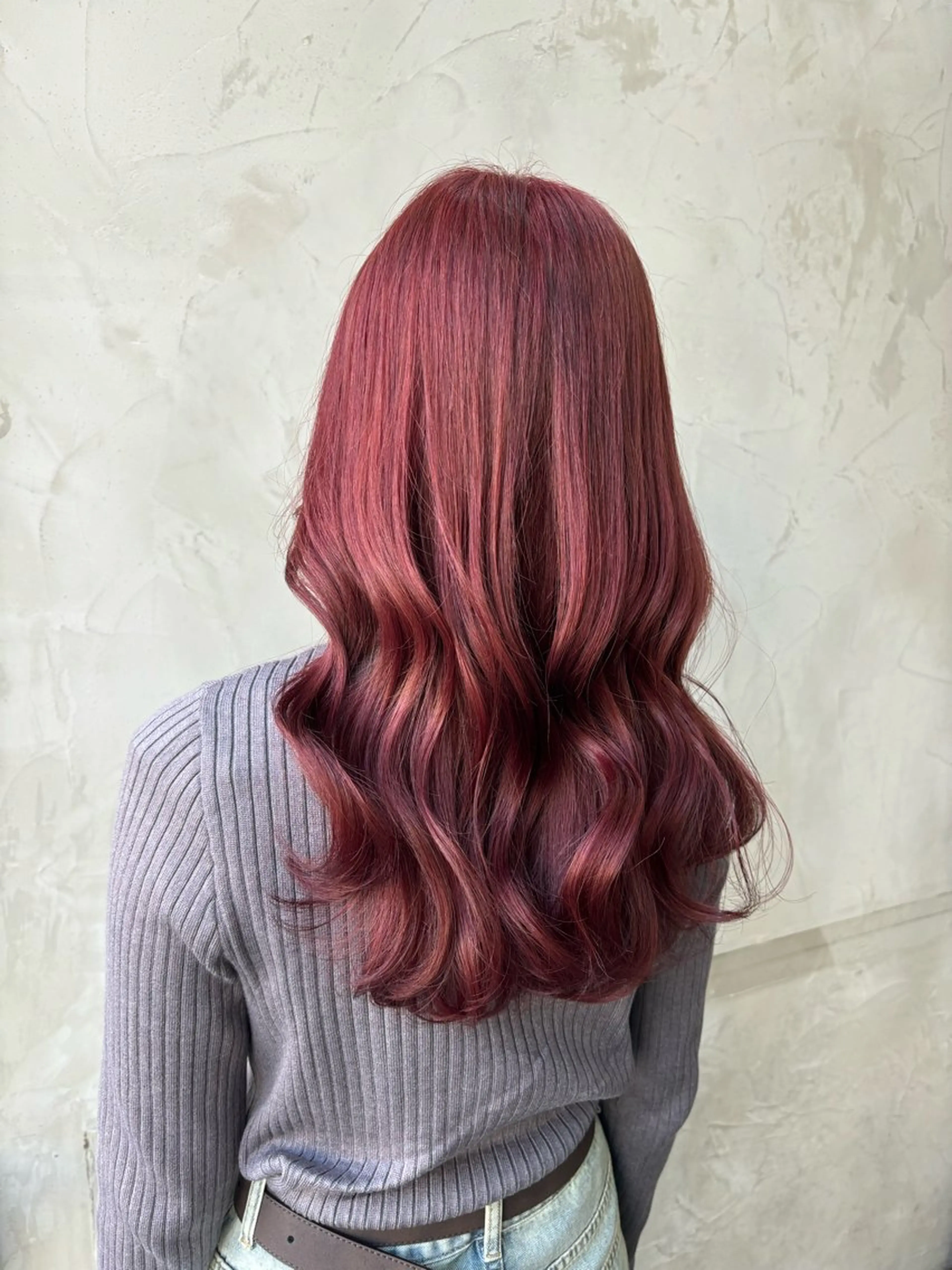 カラー ピンクカラー fudge所属・MaisonHALU 松浦光咲のヘアスタイル