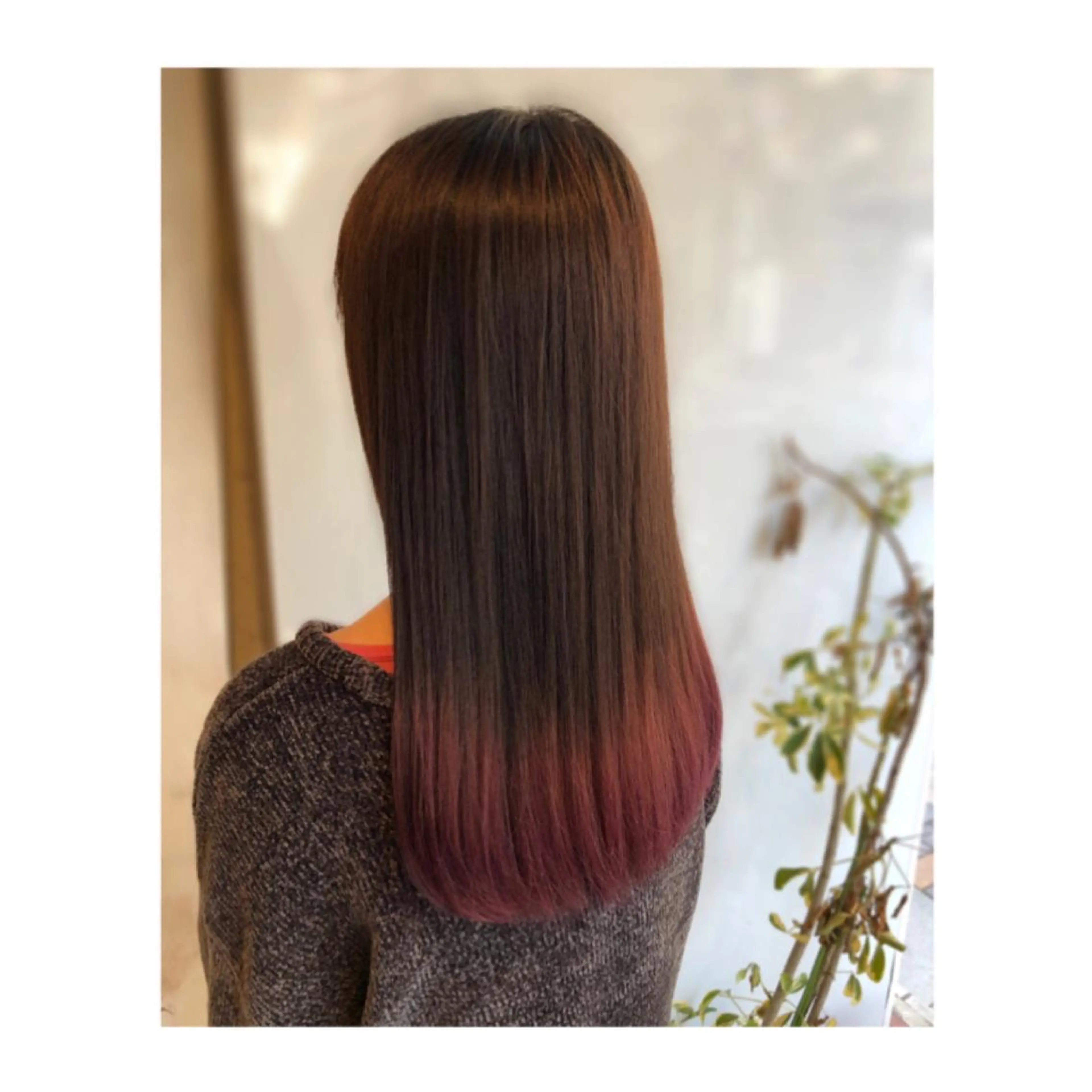 ロング カラー グラデーションカラー ヘアカラー トリートメント まちだ ひとみのヘアスタイル