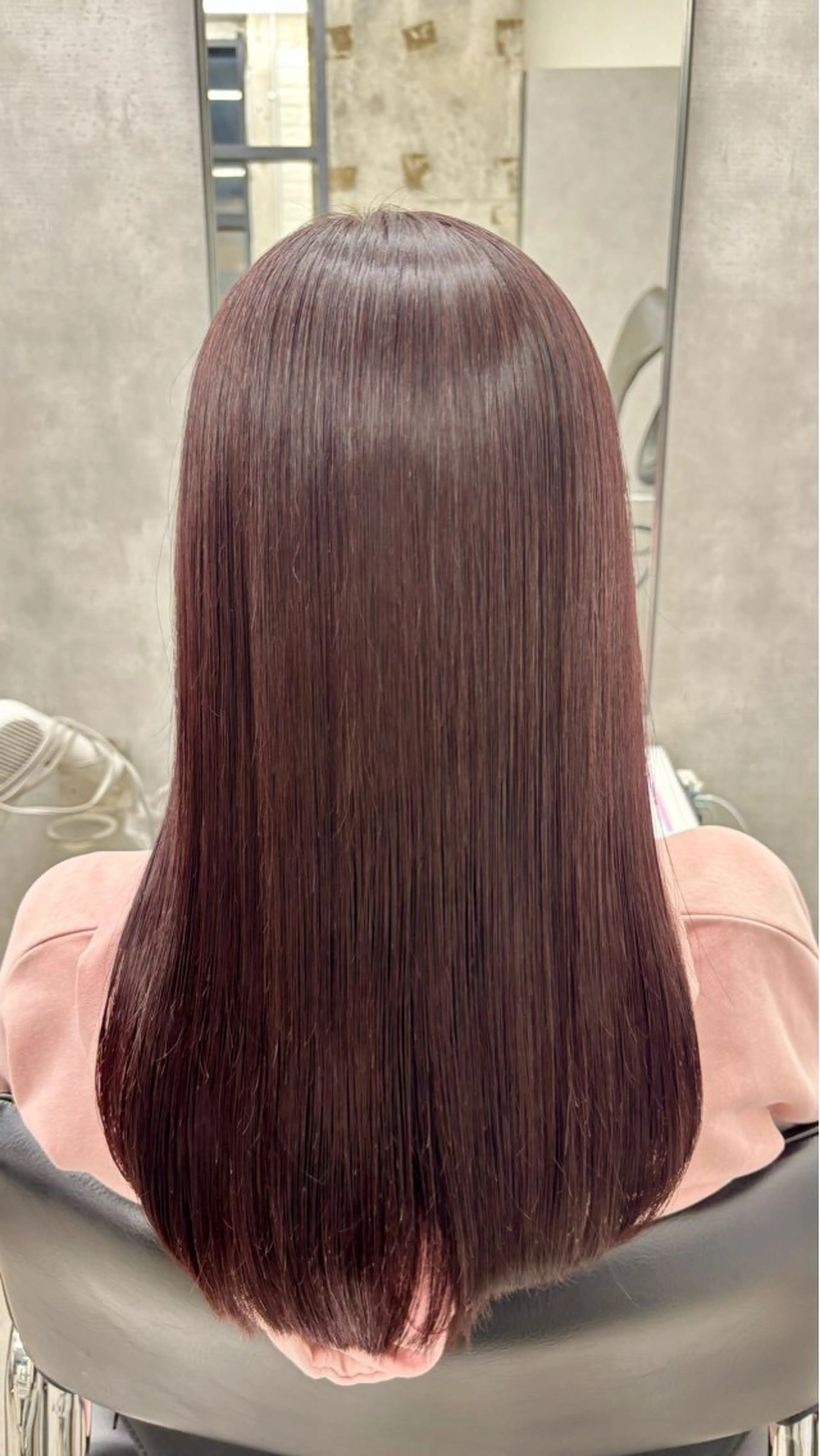 ロング カラー ブラウンカラー ピンクカラー ピンクブラウン 髪質改善 縮毛矯正 カット ヘアカラー 縮毛矯正 トリートメント 巻ける縮毛矯正🌸 勝倉　麗のヘアスタイル