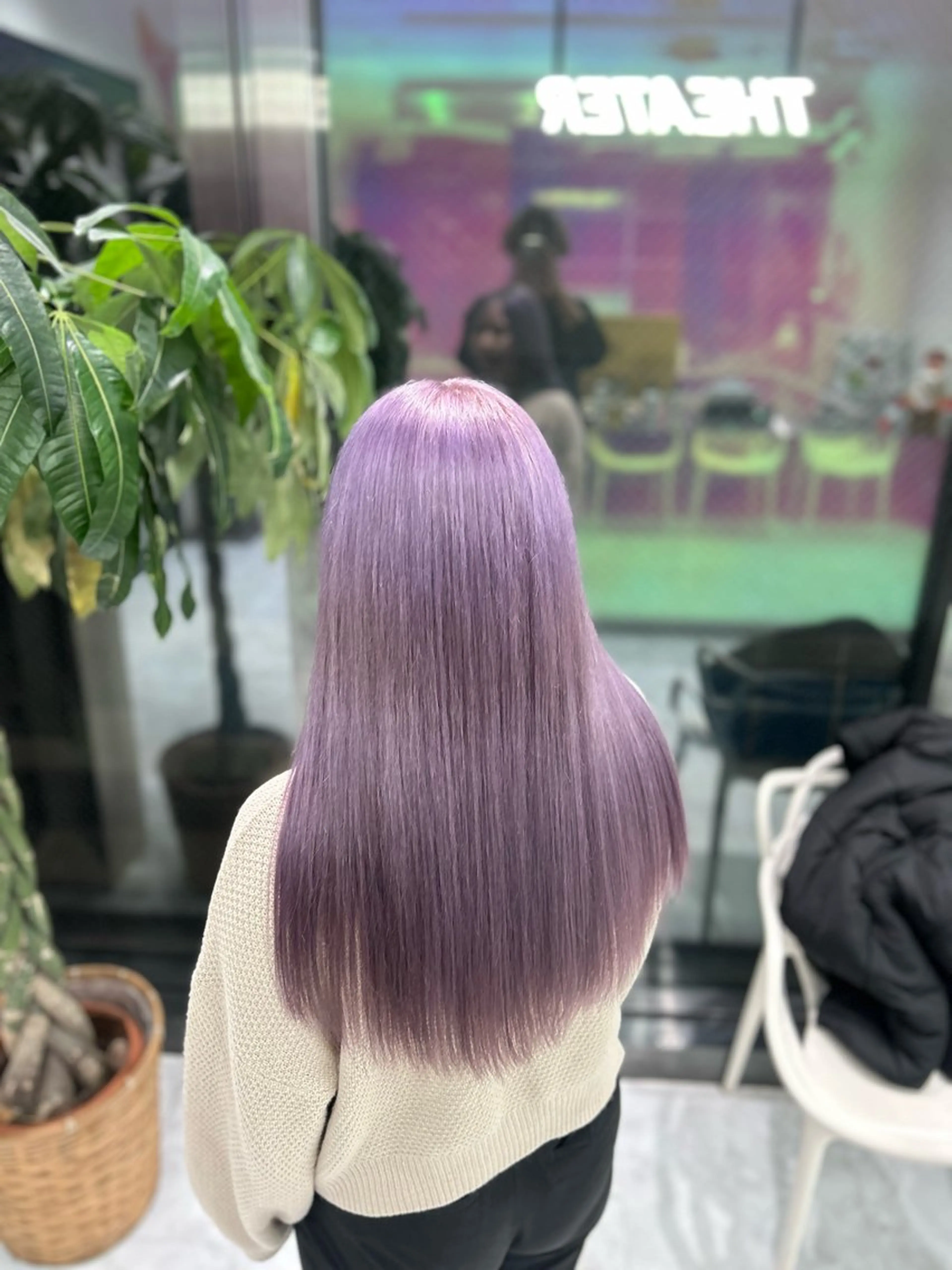 ロング カラー ラベンダーカラー シルバー カット ヘアカラー トリートメント ヘアセット ♡ブリーチカラー♡ Mirioのヘアスタイル
