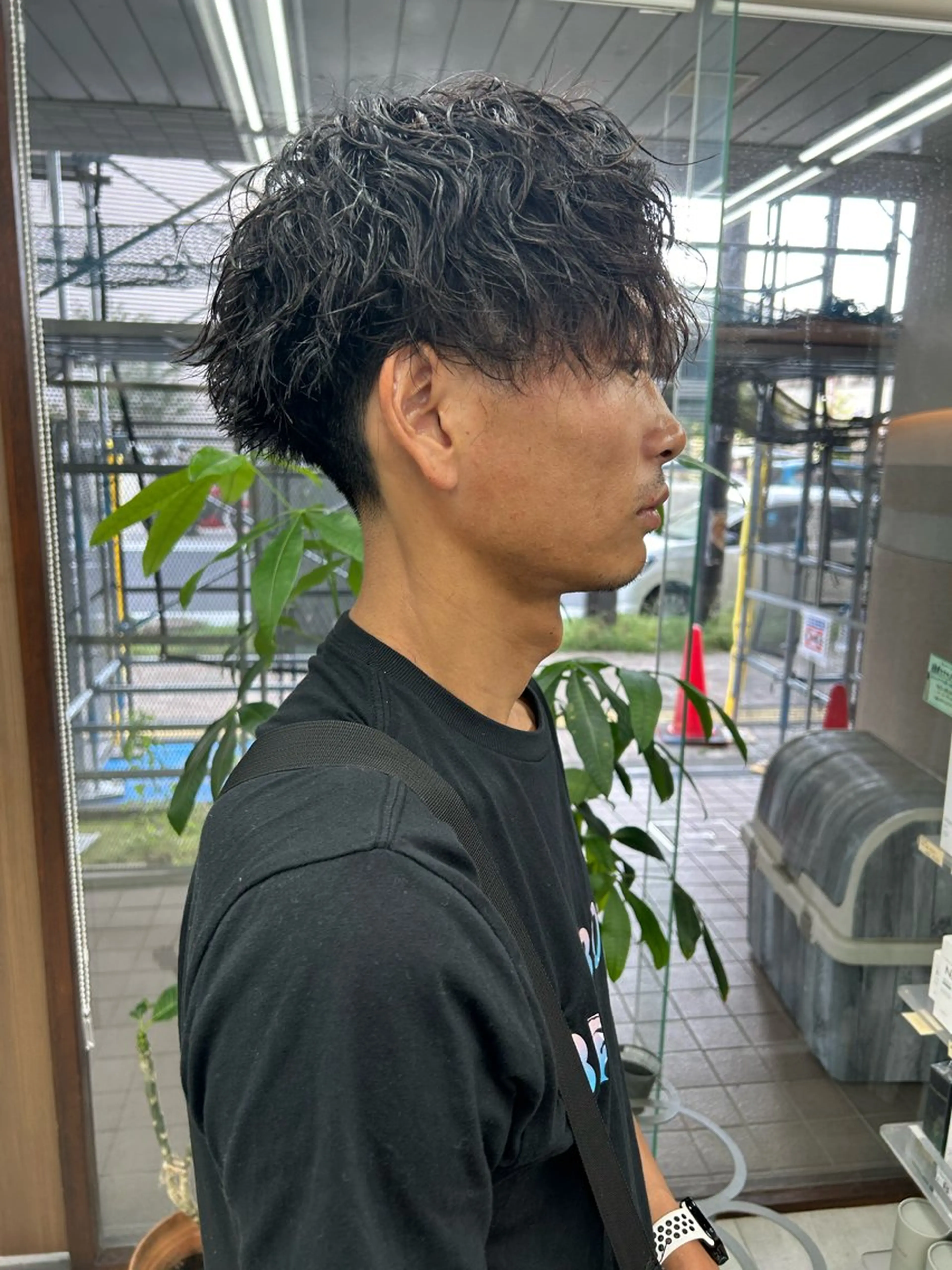 ショート パーマ メンズ センターパート メンズパーマの達人 /タカシマダイスケのヘアスタイル