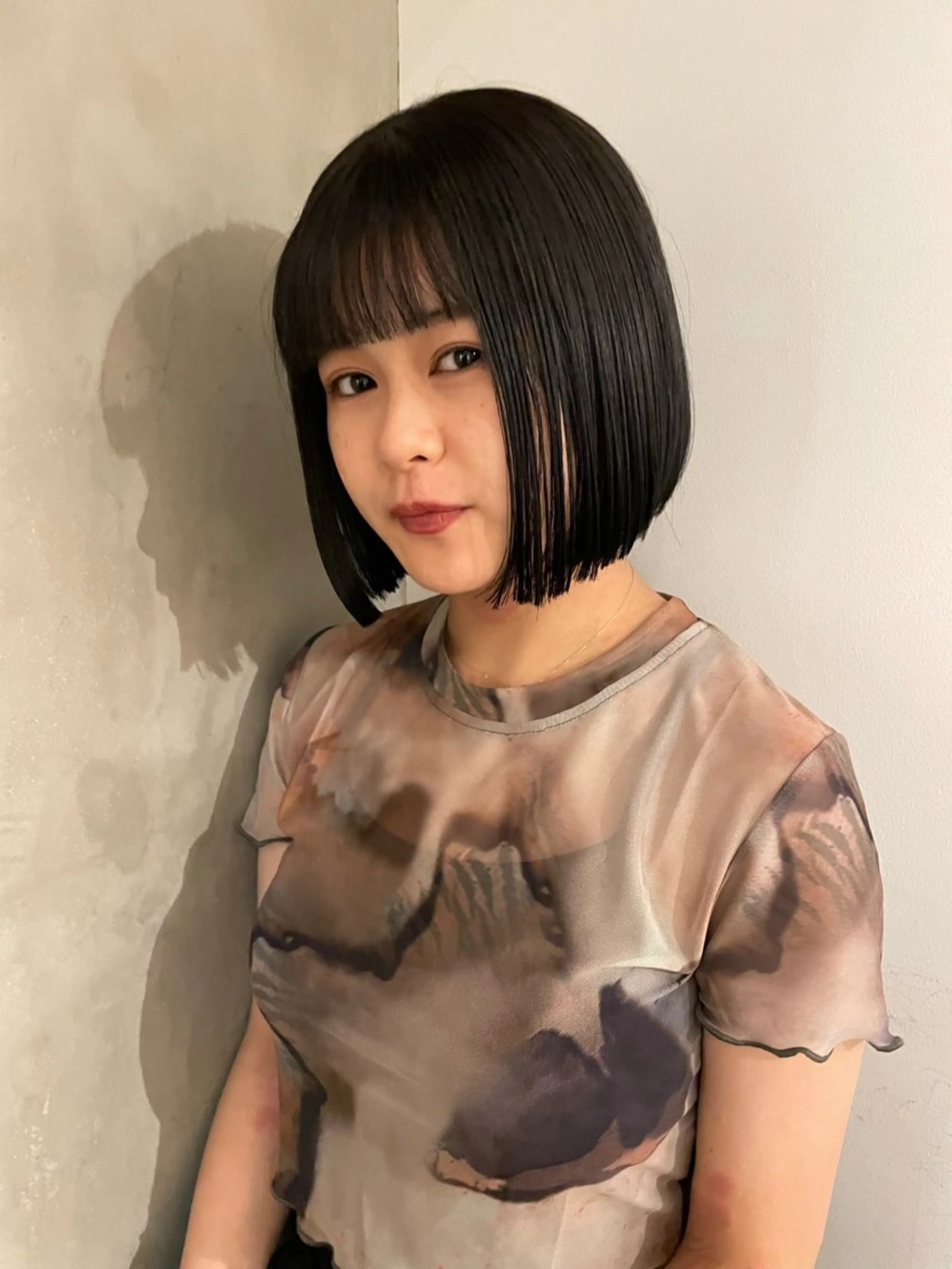 ショート カラー ボブ カット ヘアカラー Qin shaire salon 原宿所属・🌿パーマ/ボブ/ レイヤー/Mikiのヘアスタイル