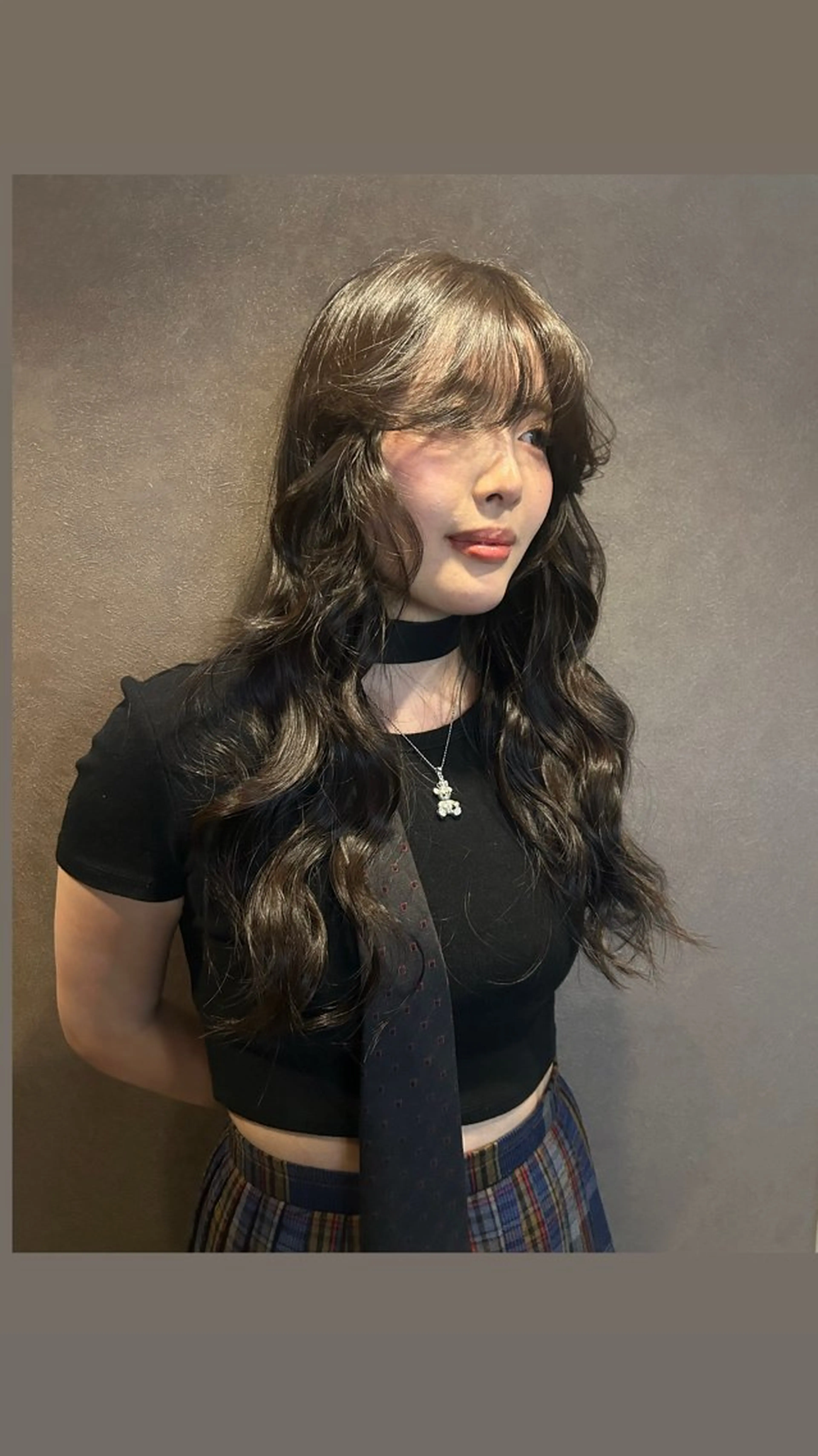 ロング カラー 透明感カラー オレンジ ヘアカラー トリートメント ☕️結【suii.】 ボブ/ヘアセット☕️のヘアスタイル