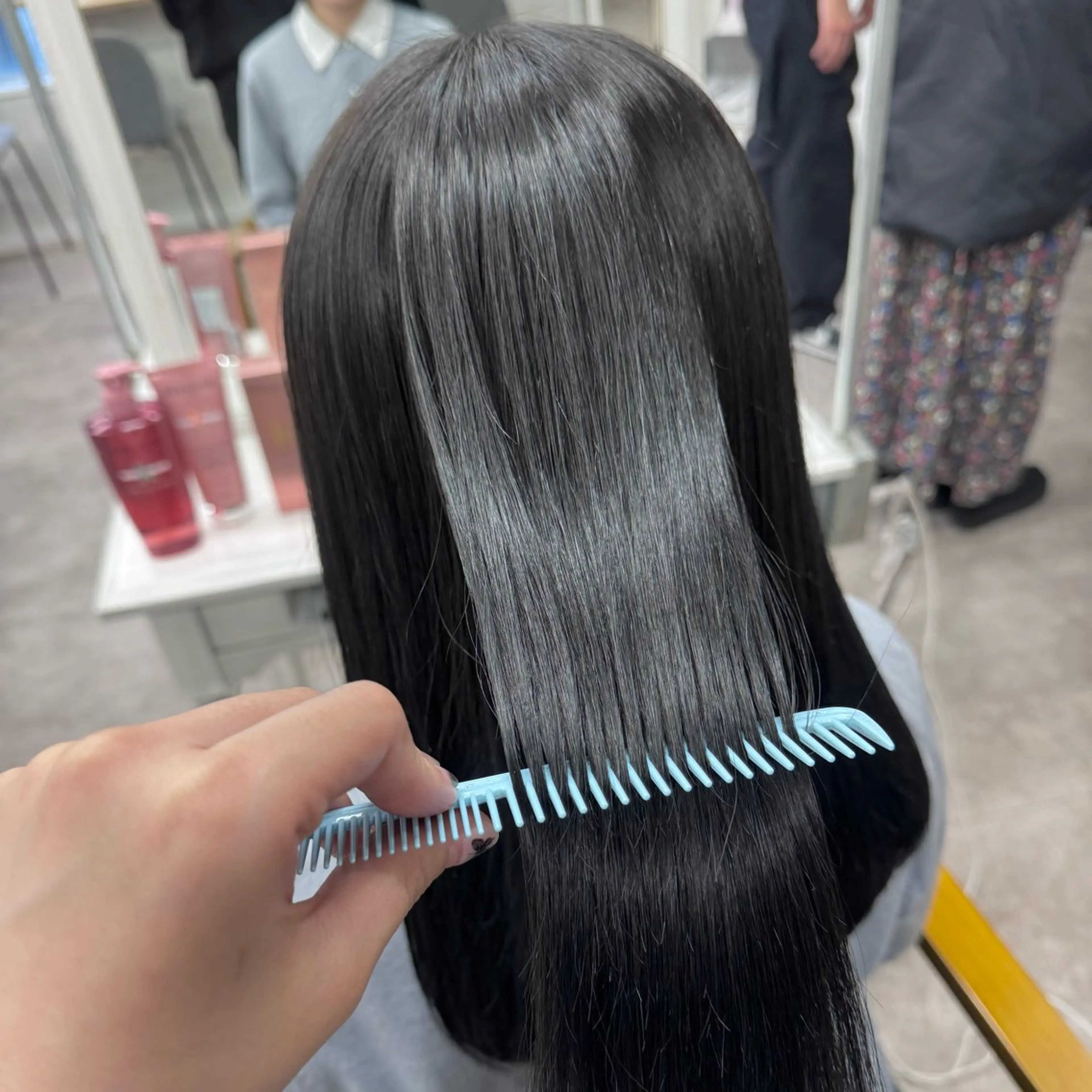 セミロング カラー カット ヘアカラー トリートメント JUNSHIN🦋 ヘアセット／カラーのヘアスタイル