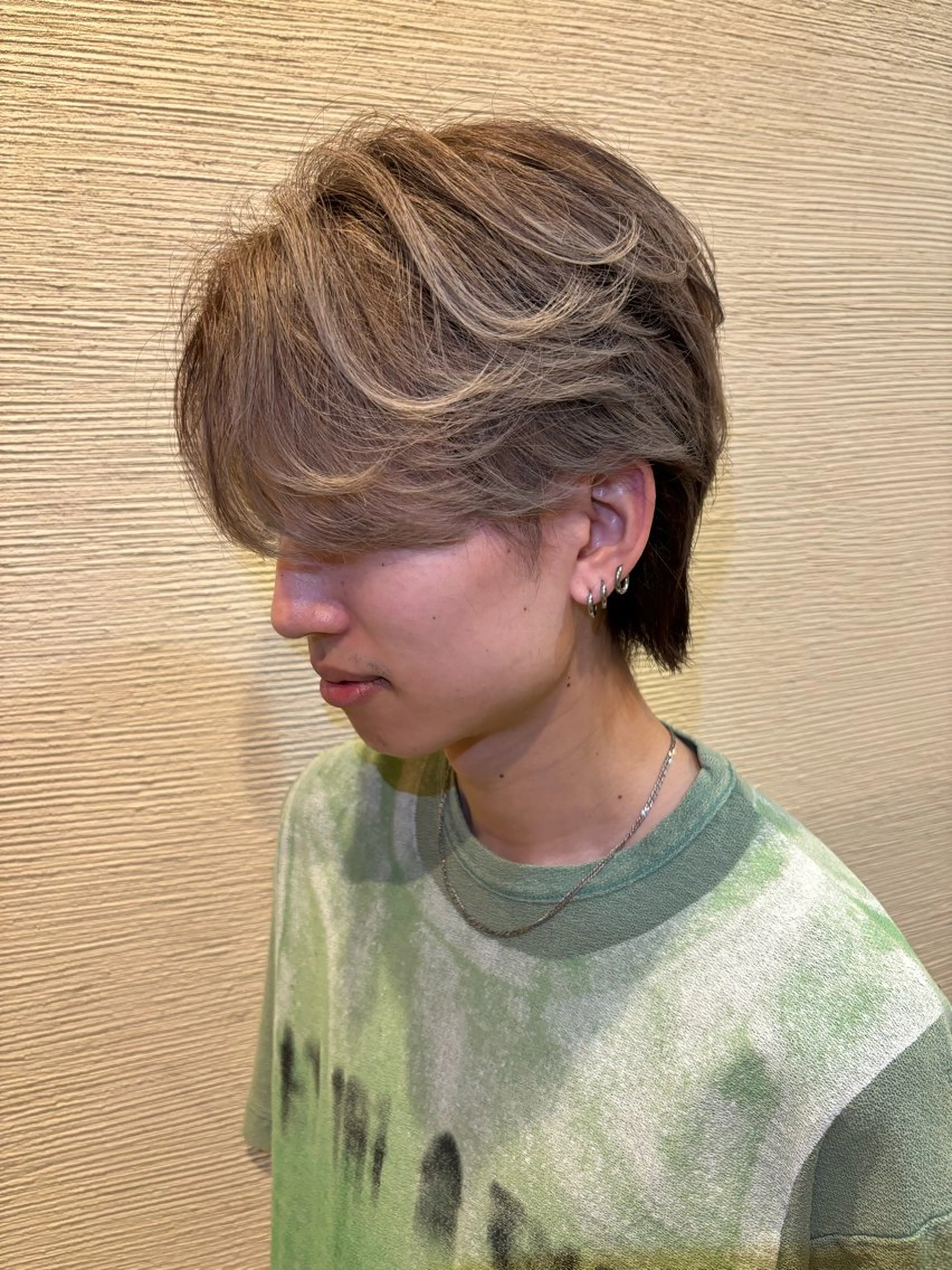 カラー メンズ メンズバレイヤージュ メンズブリーチ バレイヤージュ ブリーチ パーマ/艶カラー /伊藤愛麻のヘアスタイル