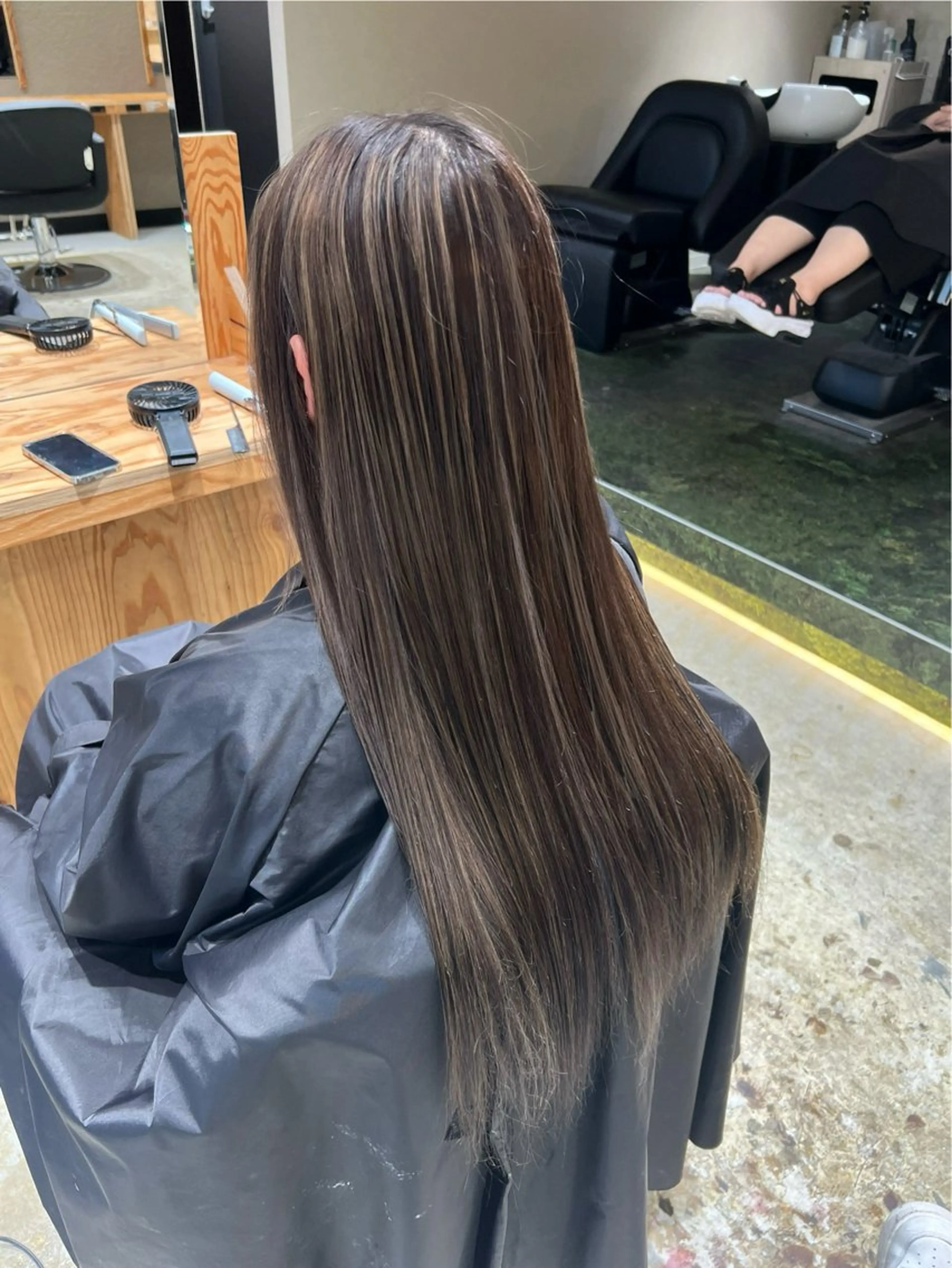 ロング カラー 💖難波レイヤー カット💖ツバサのヘアスタイル