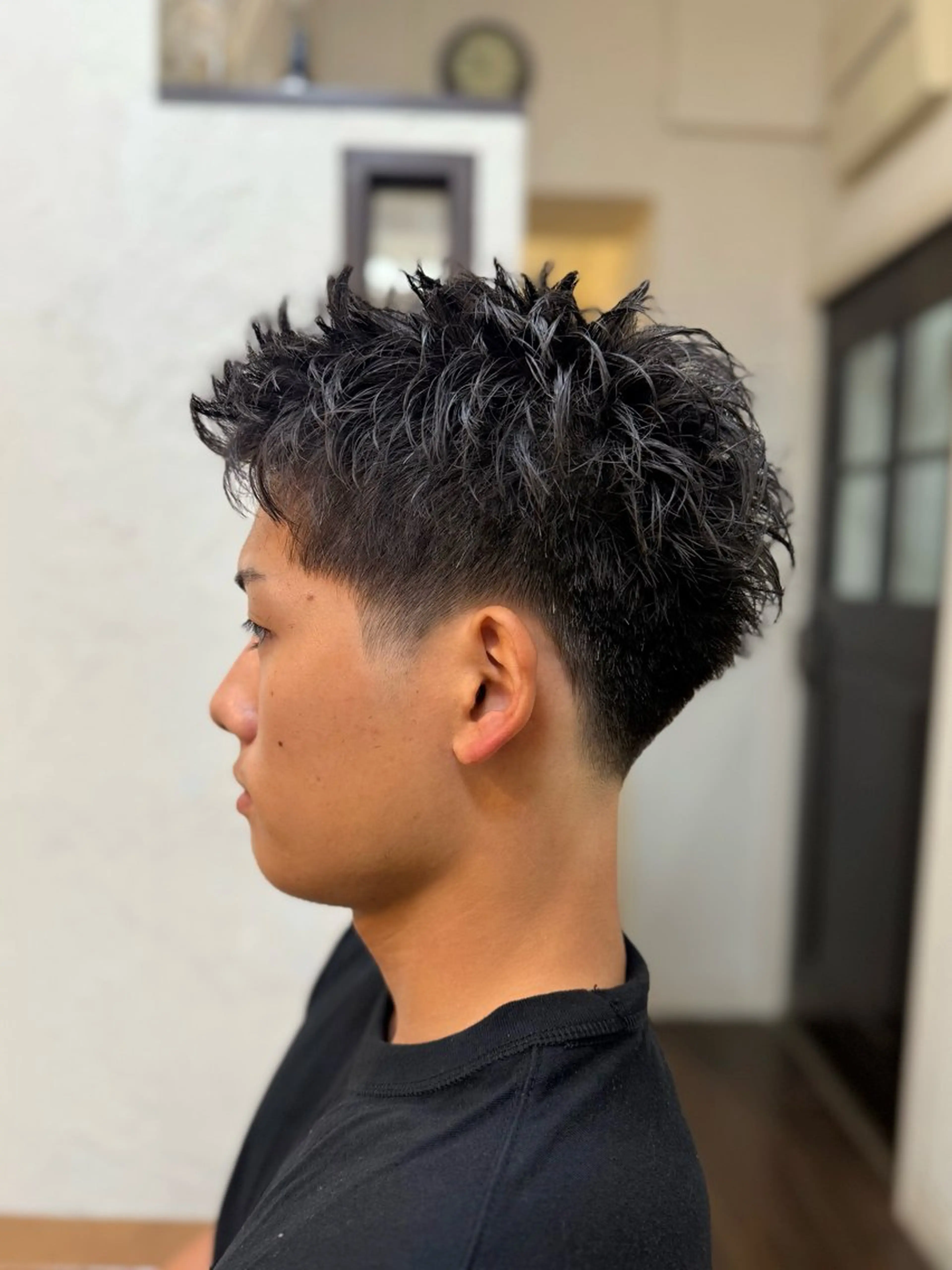 ショート パーマ メンズ メンズ/スパイキー ショート/isseyのヘアスタイル