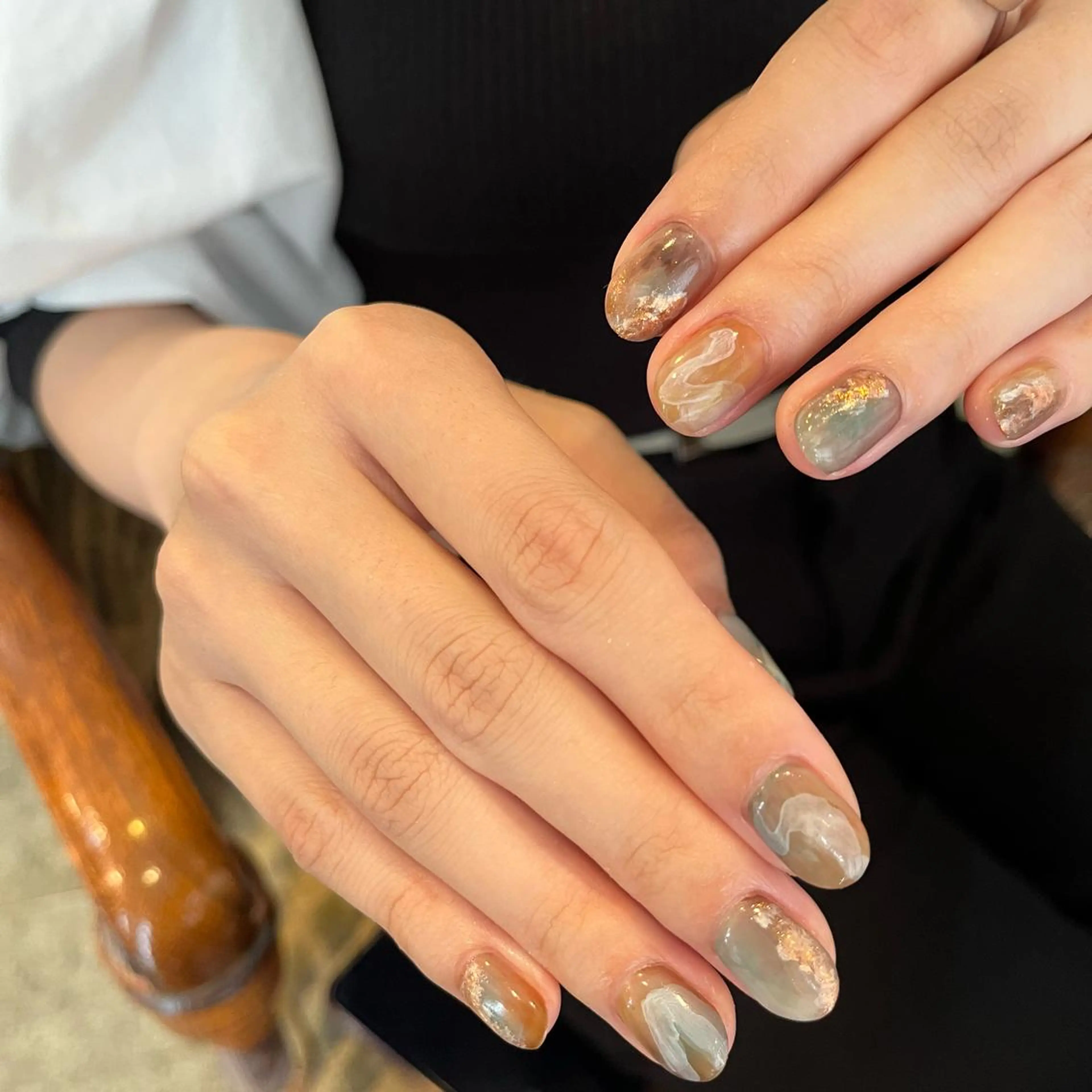 ネイル ハンドネイル Trico Antique所属・岩本 杏のネイルデザイン