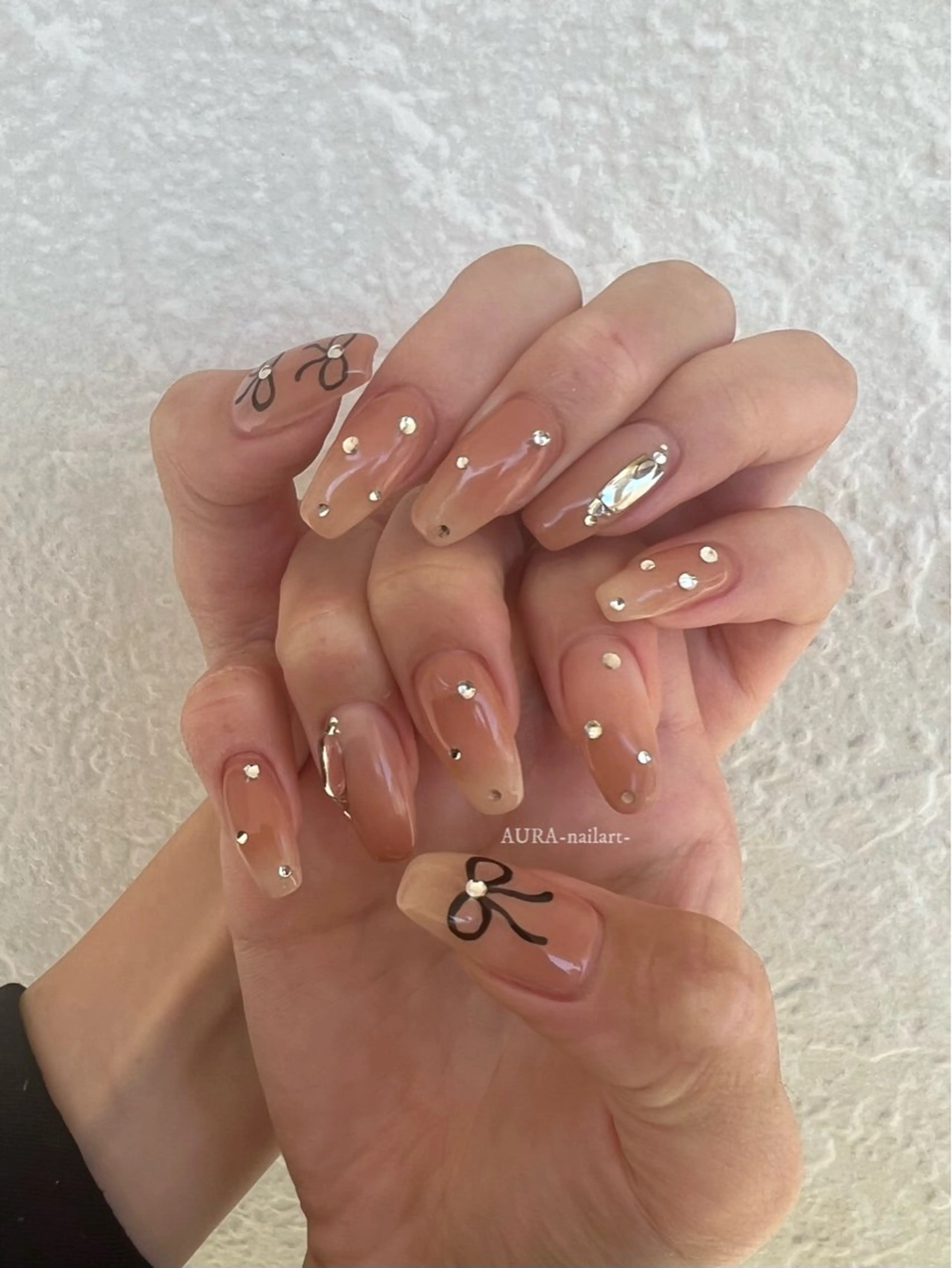 ネイル ハンドネイル フットネイル AURA nailartのネイルデザイン