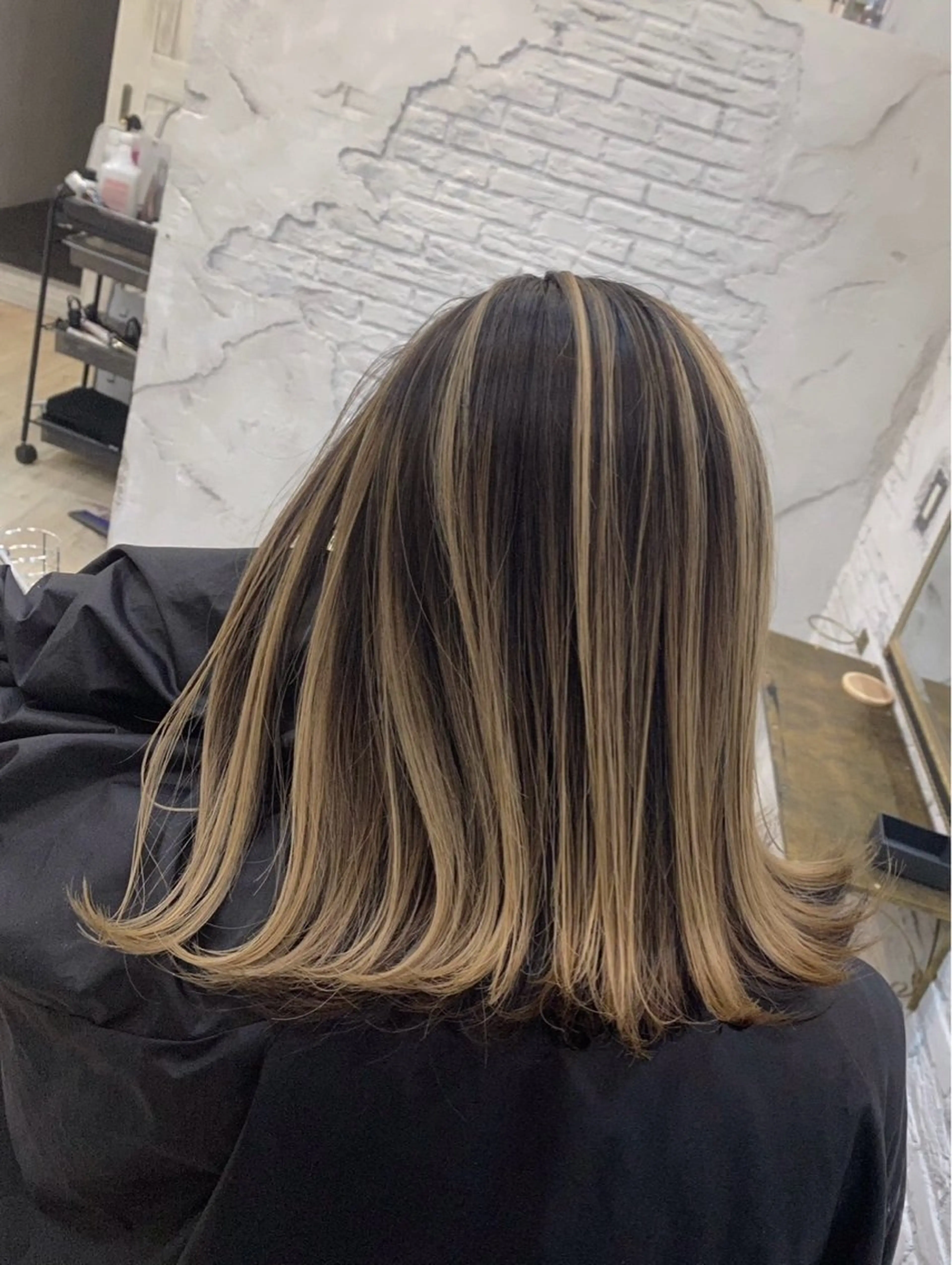 ショート カラー バレイヤージュ ベージュカラー レイヤーカット ヘアカラー ROBIN所属・指名数No.1 /NAOYAのヘアスタイル