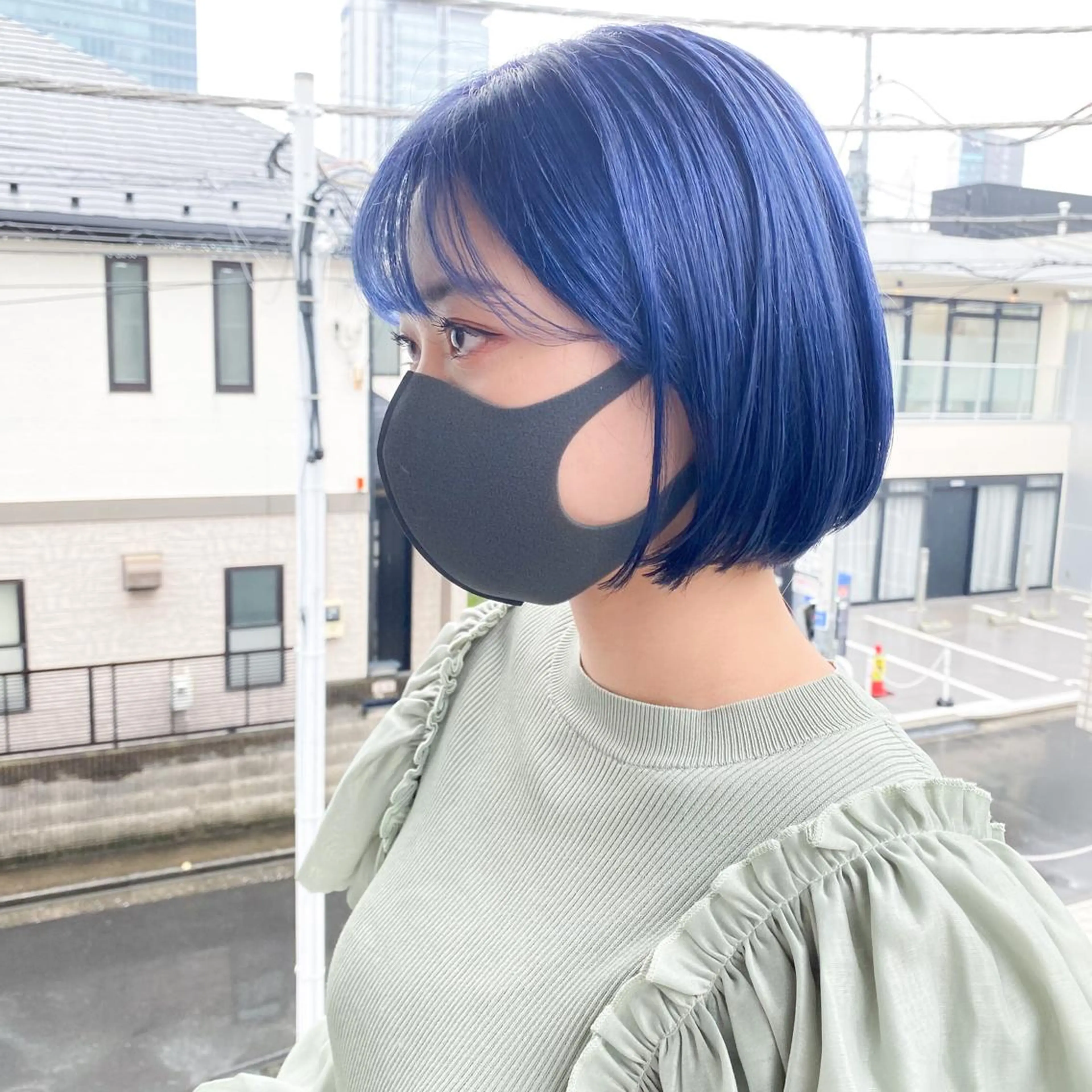 ショート カラー 艶髪ブリーチ 永井竜也のヘアスタイル