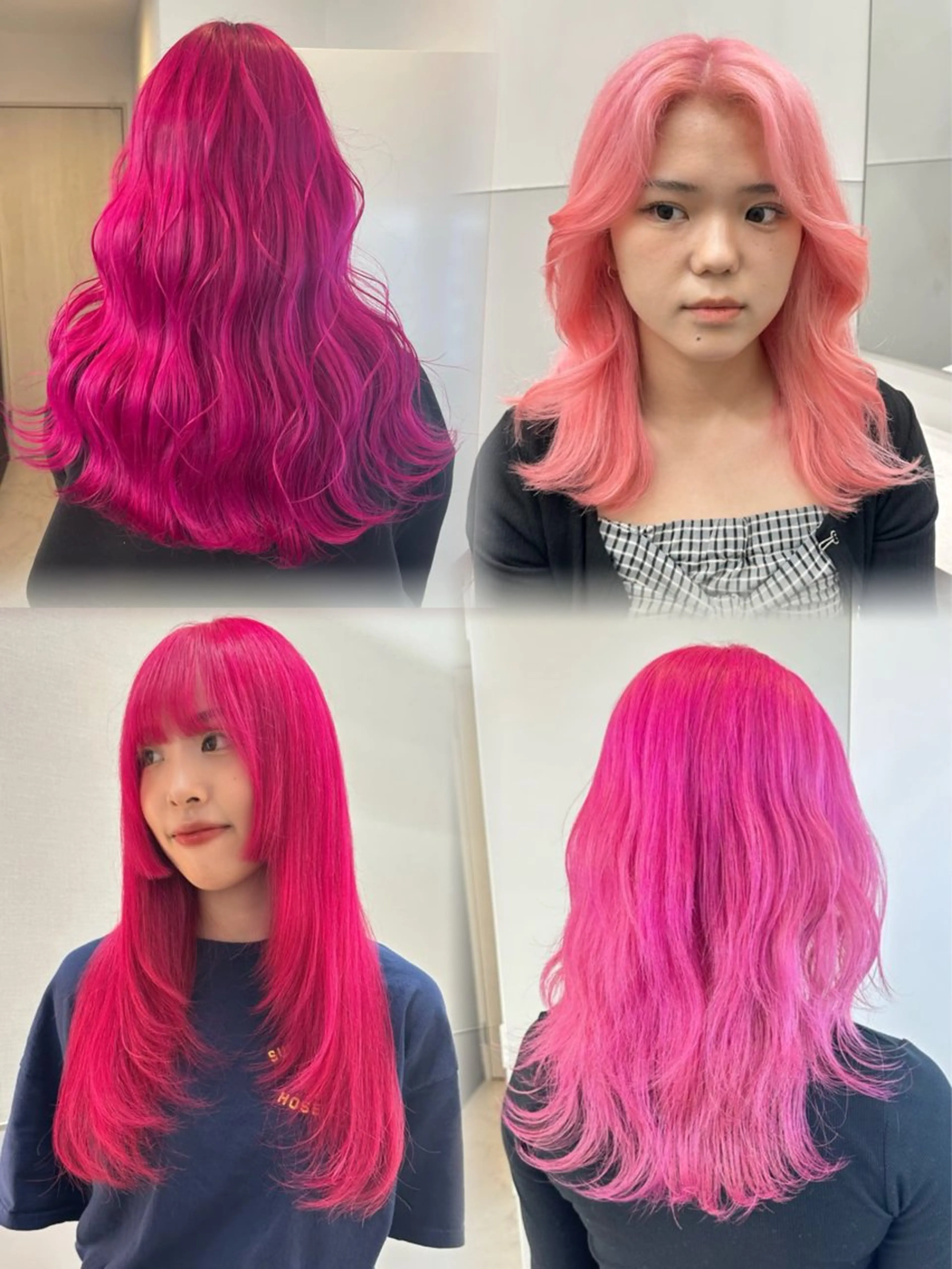 ロング カラー ブリーチ ケアブリーチ ダブルカラー ハイトーンカラー ピンクカラー ヘアカラー トリートメント salowin原宿iori所属・💋ハイトーンデザイ ンヘア💋A'nyuのヘアスタイル