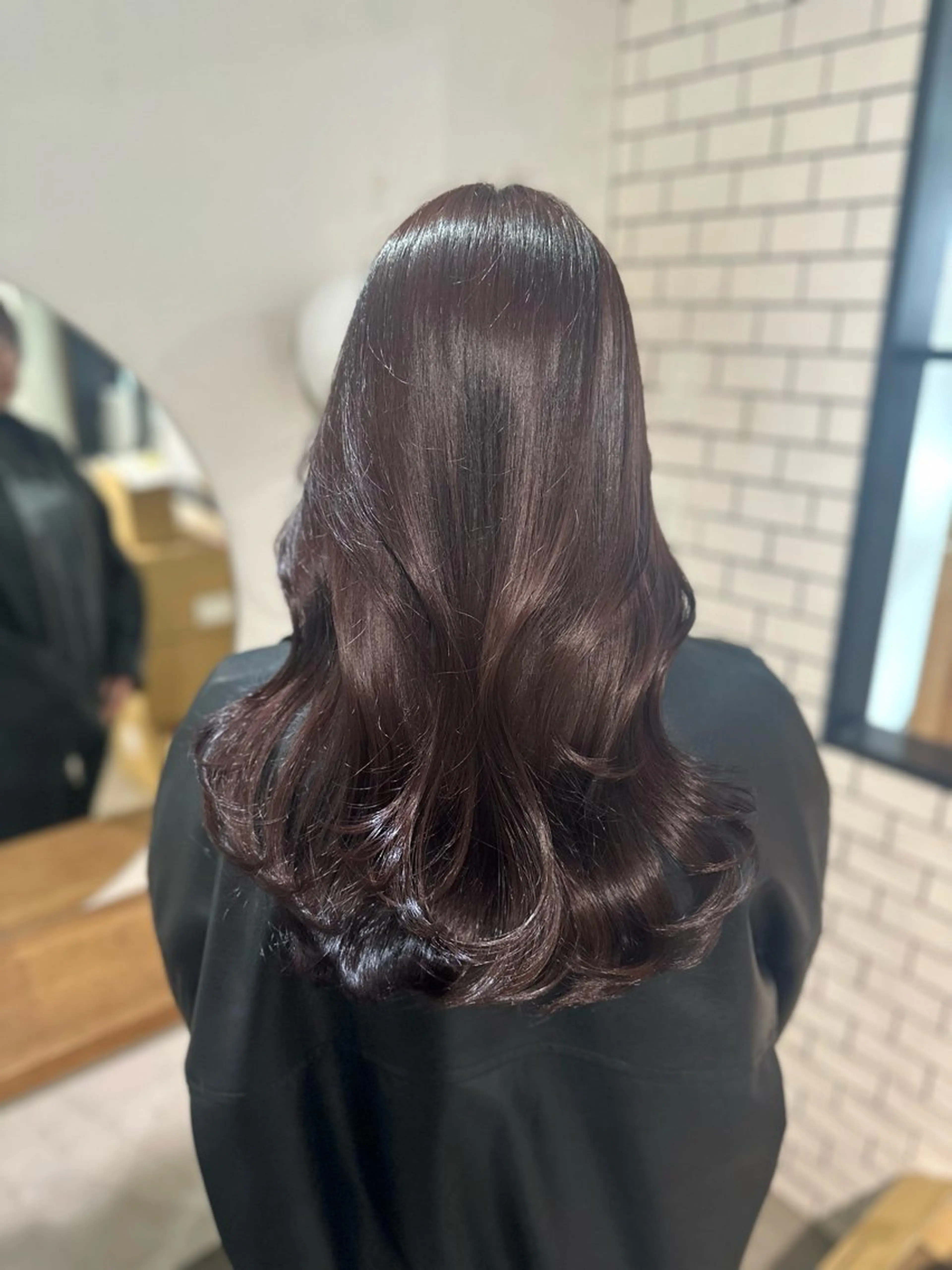 ロング カラー ベージュカラー ブリーチ ダブルカラー 顔周りカット 髪質改善 カット ヘアカラー トリートメント 京都韓国ヘア🇰🇷 /髪質改善/レイヤーのヘアスタイル