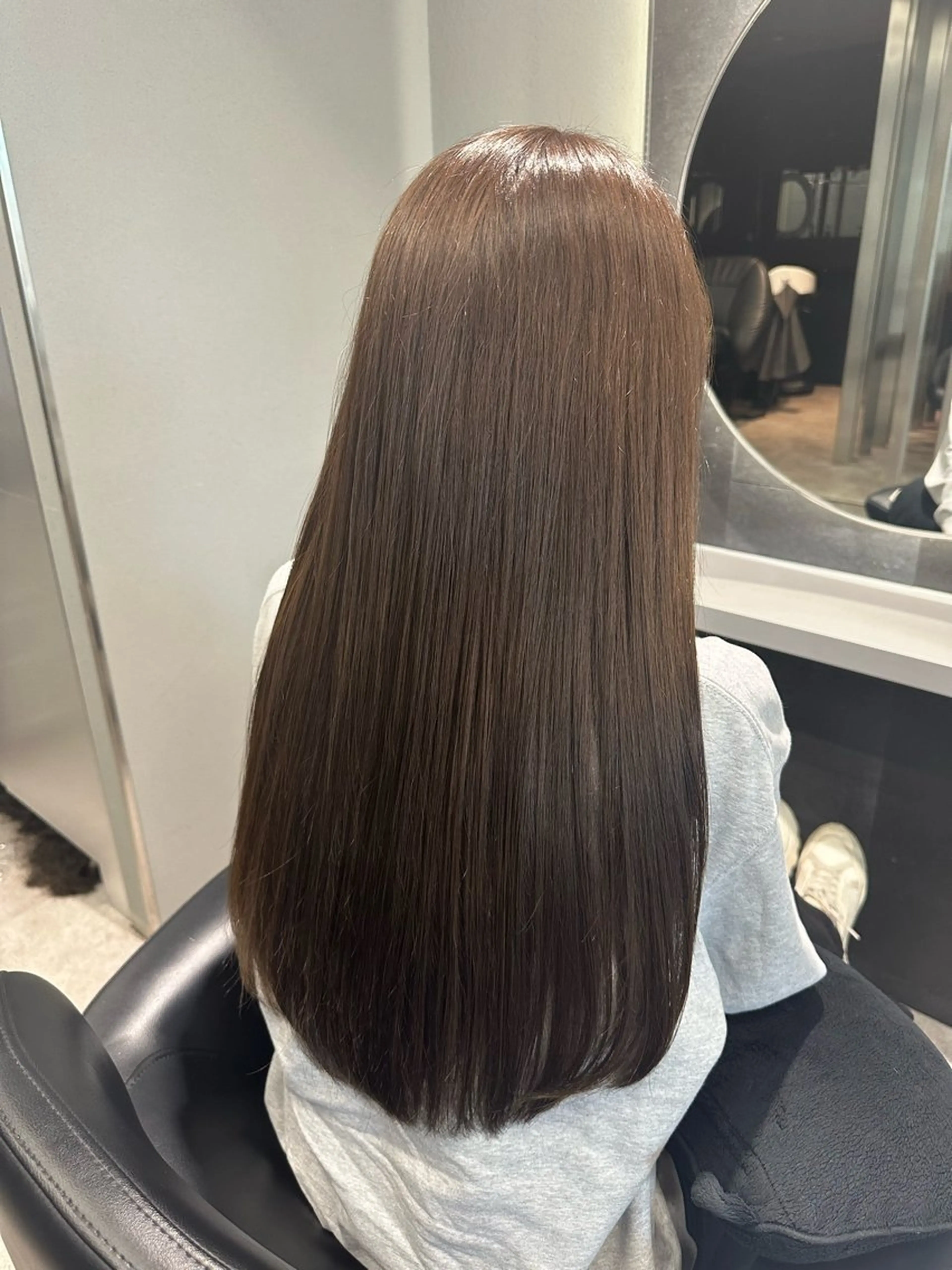 ロング カラー カット ヘアカラー トリートメント 韓国ヘア🎀艶髪 RISAのヘアスタイル