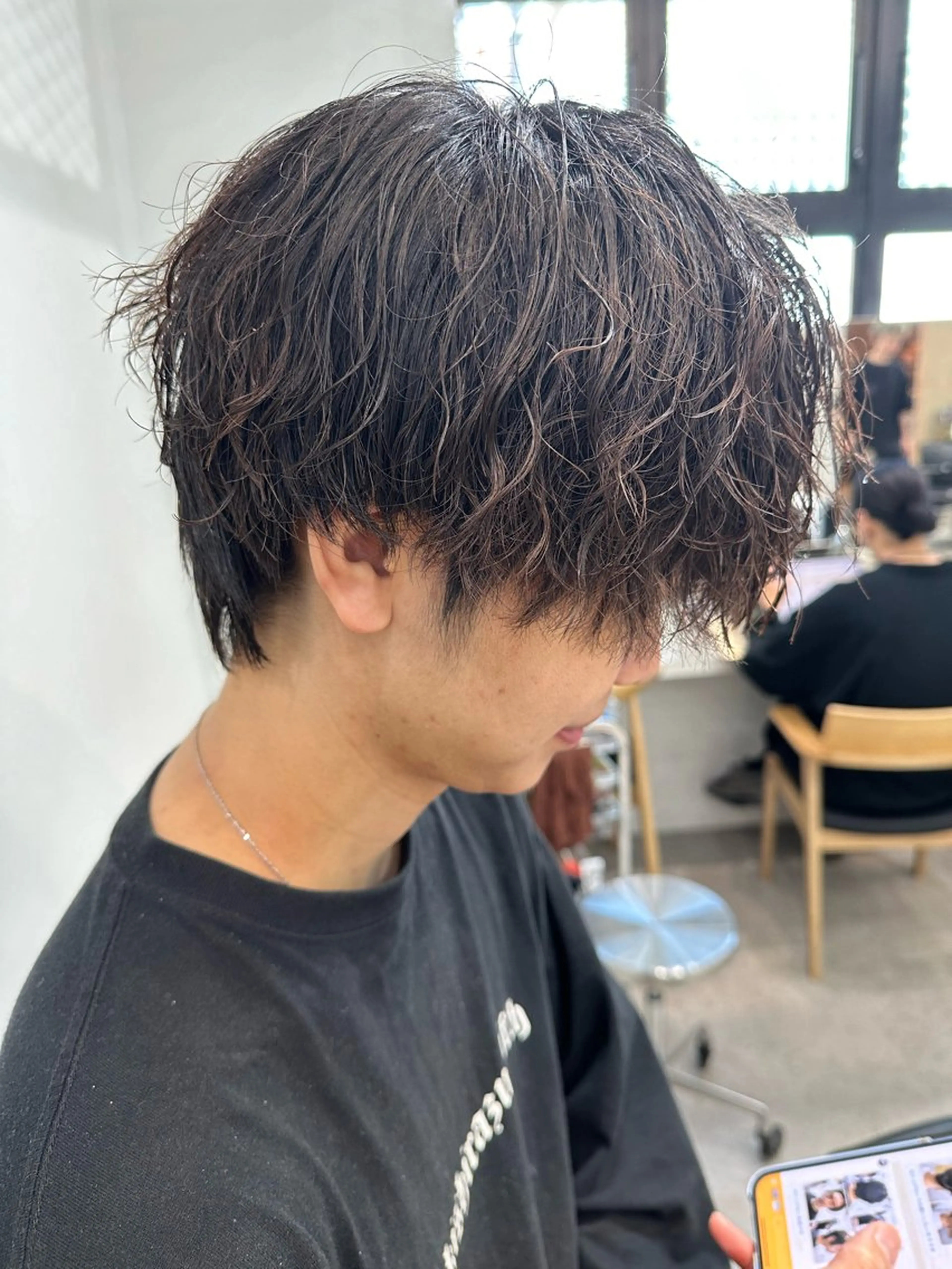 パーマ メンズ カット パーマ トリートメント 当日予約⭕️ fifth渋谷太田のヘアスタイル