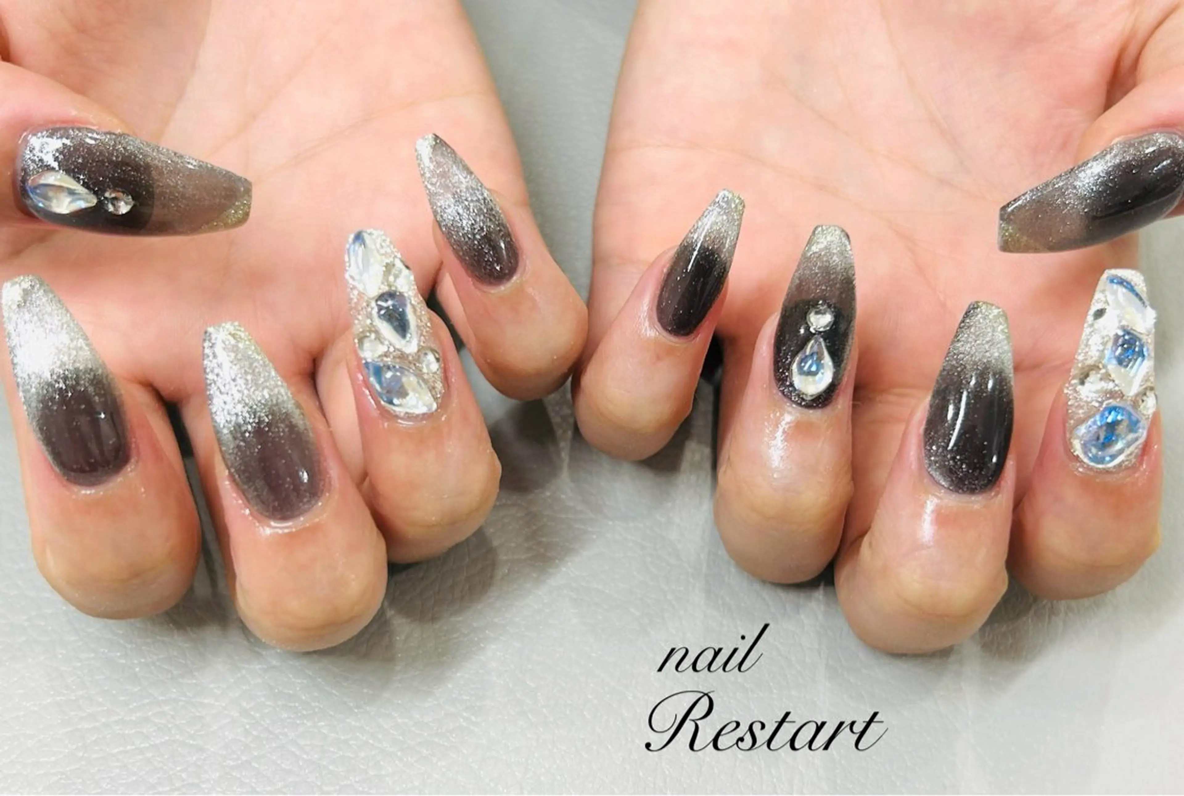 ロング ハンドネイル nail Restart所属・Restart YURIのネイルデザイン