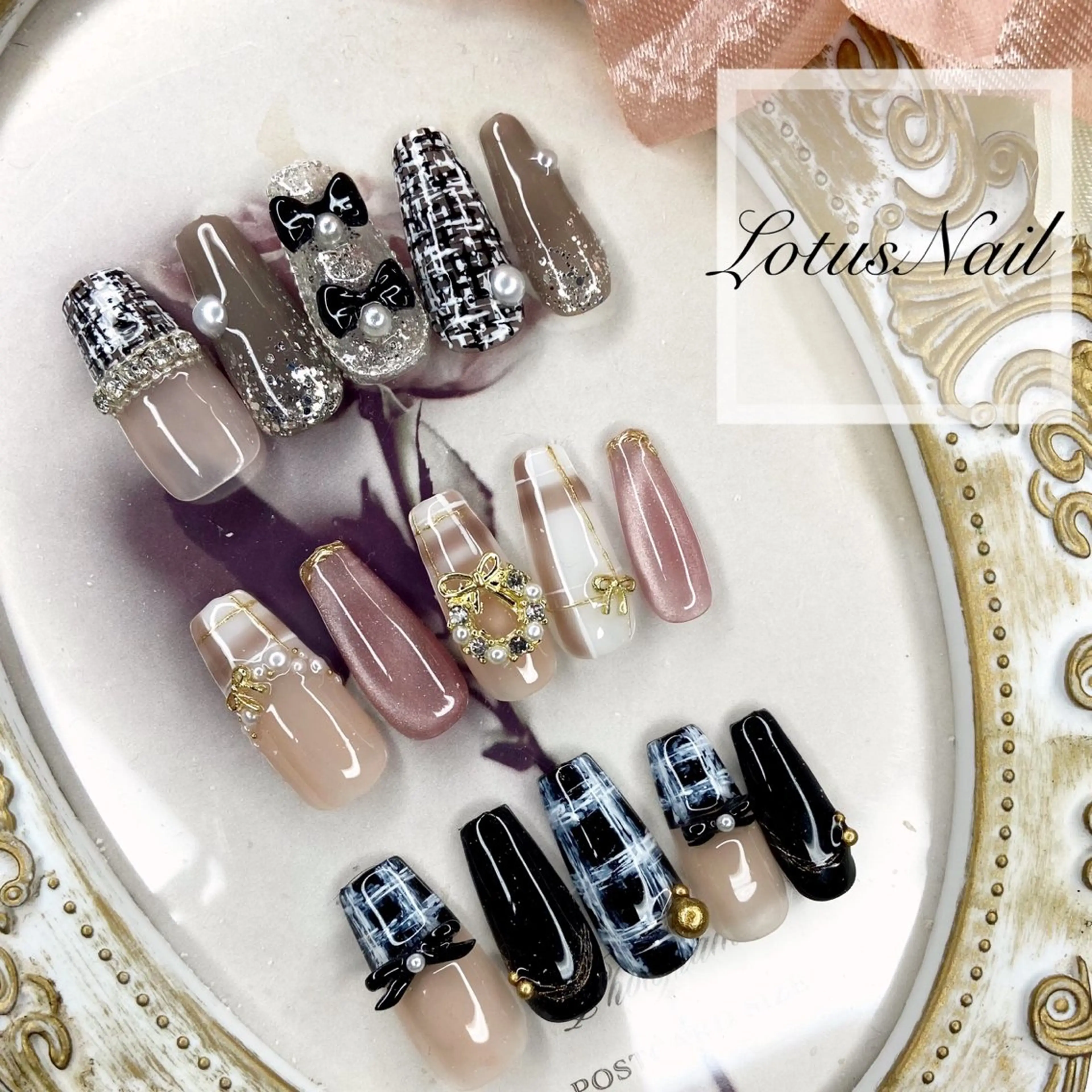 ネイル 冬ネイル クリスマス ハンドネイル Lotus Nailのネイルデザイン